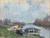 Le lavoir de Billancourt by Alfred Sisley