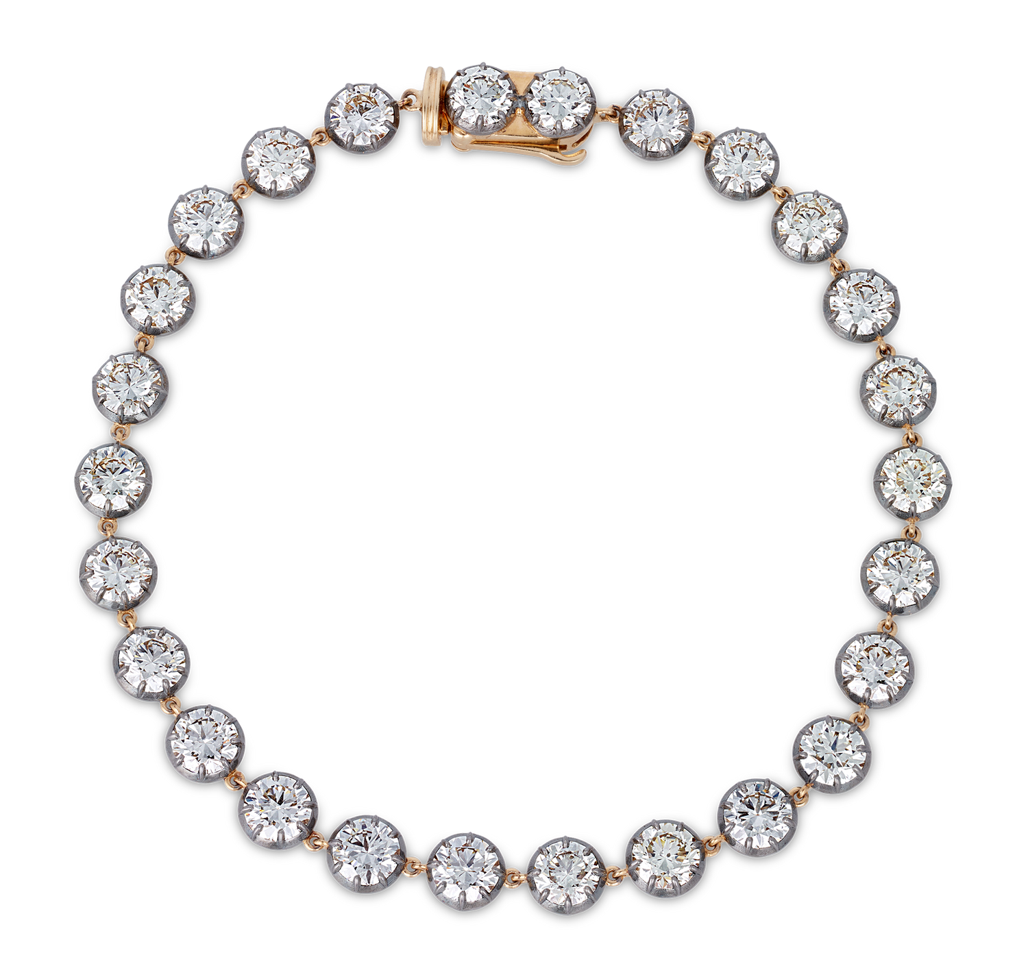 Diamond Rivière Bracelet, 10.70 Carats