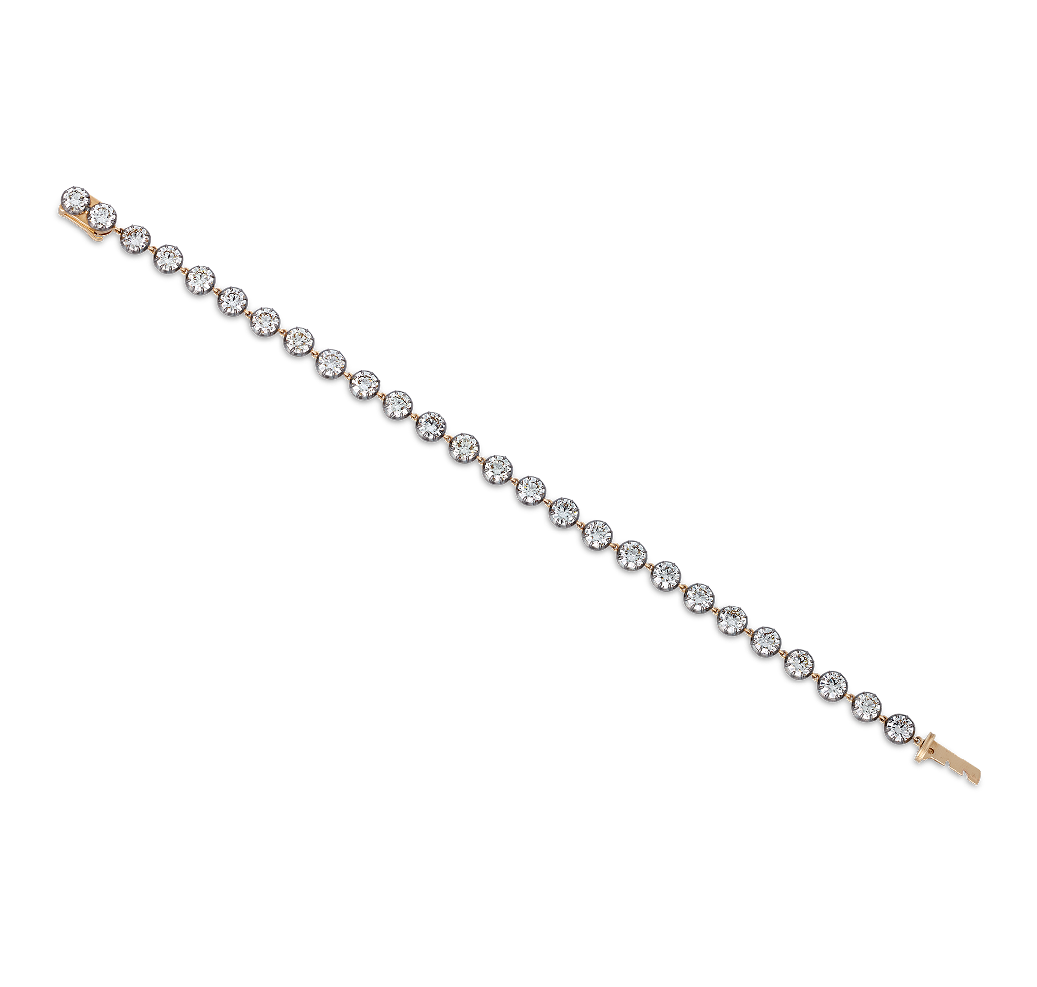 Diamond Rivière Bracelet, 10.70 Carats