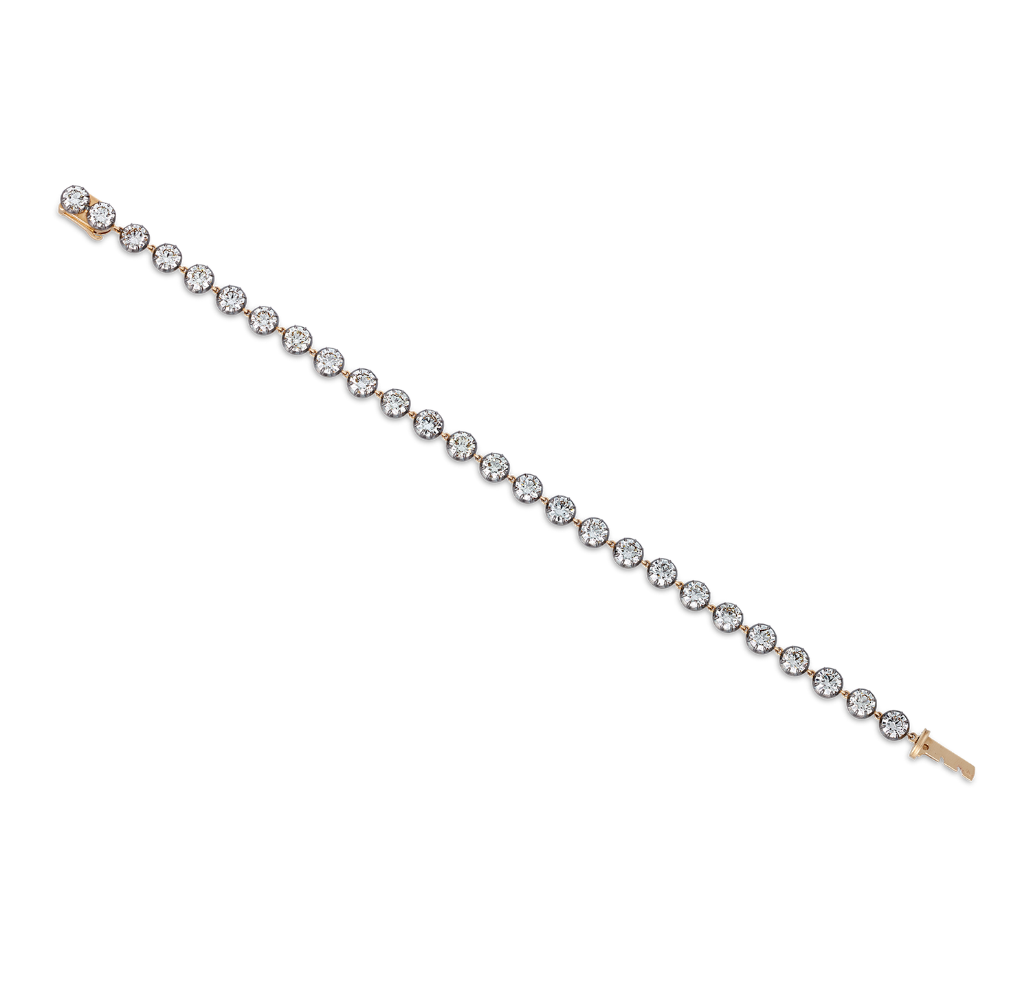 Diamond Rivière Bracelet, 10.70 Carats