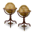 Georgian 21-Inch Terrestrial and Celestial Floor Globes by J. W. Cary
