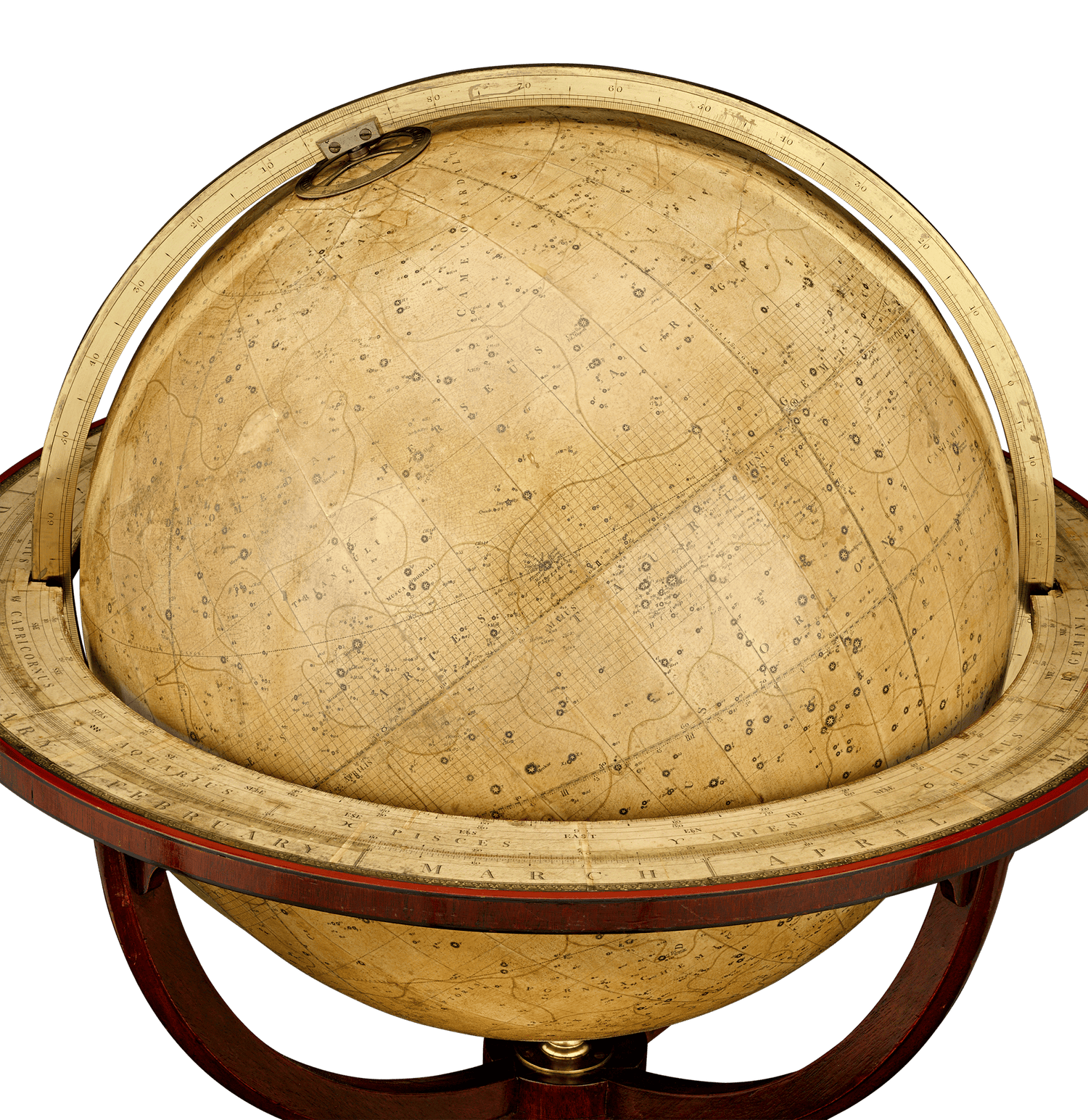 Georgian 21-Inch Terrestrial and Celestial Floor Globes by J. W. Cary