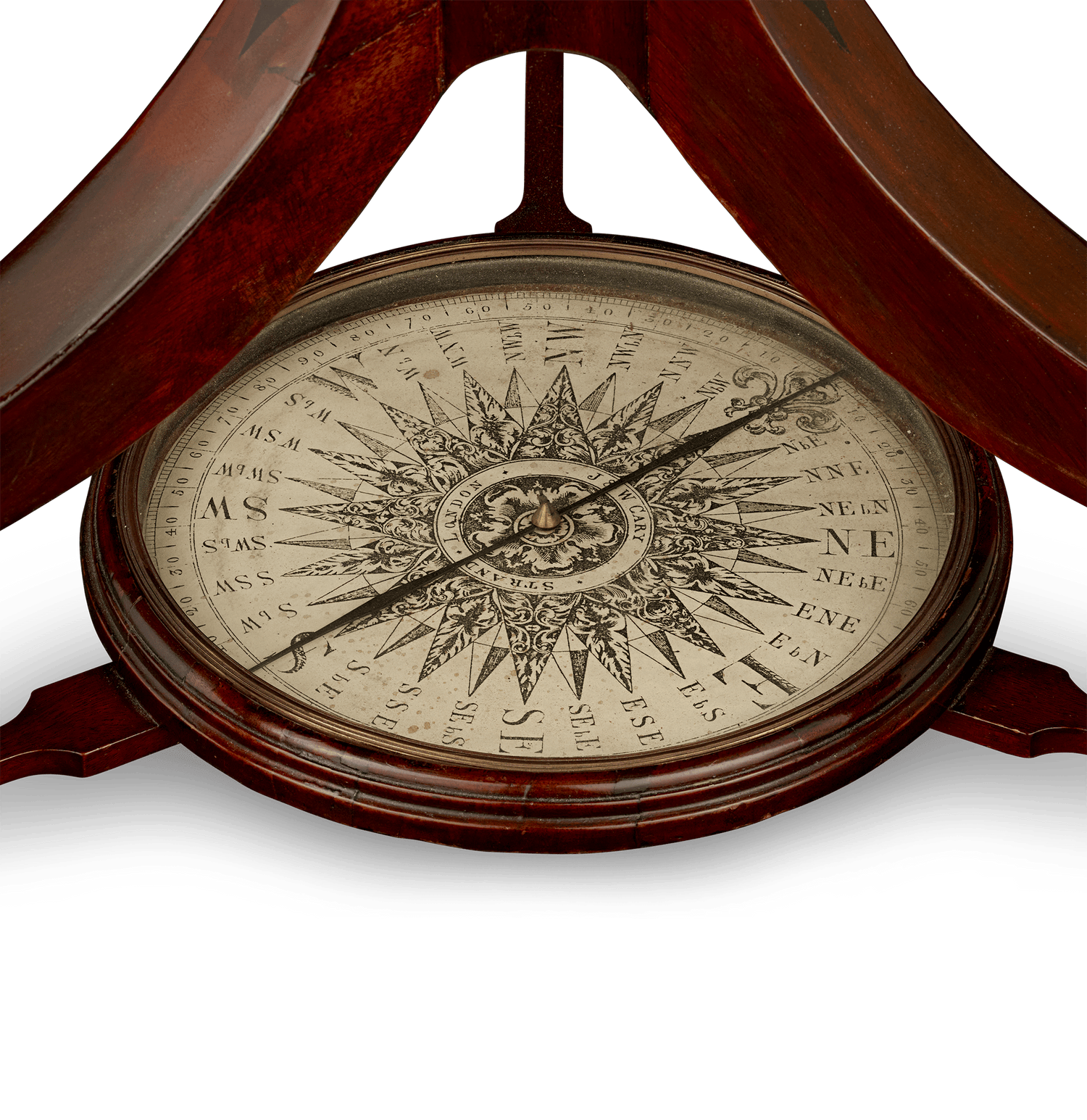 Georgian 21-Inch Terrestrial and Celestial Floor Globes by J. W. Cary