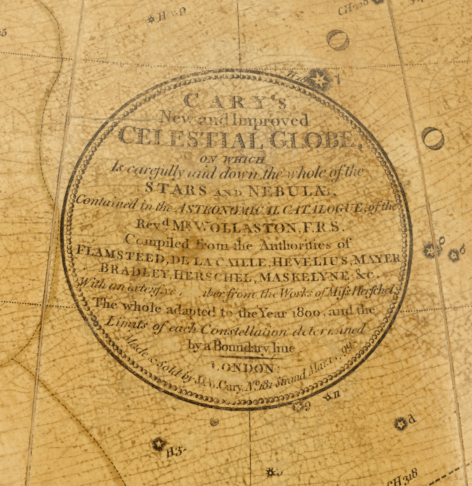 Georgian 21-Inch Terrestrial and Celestial Floor Globes by J. W. Cary