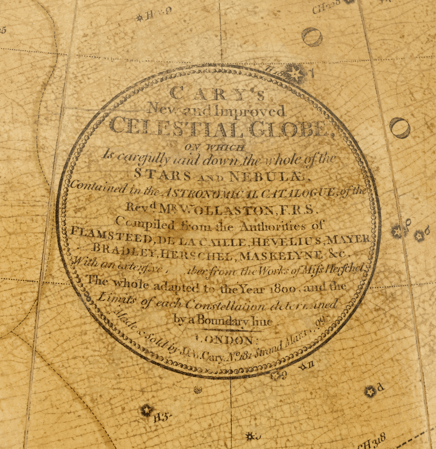 Georgian 21-Inch Terrestrial and Celestial Floor Globes by J. W. Cary