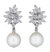 South Sea Pearl and Diamond Earrings
