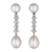 South Sea Pearl and Diamond Drop Earrings