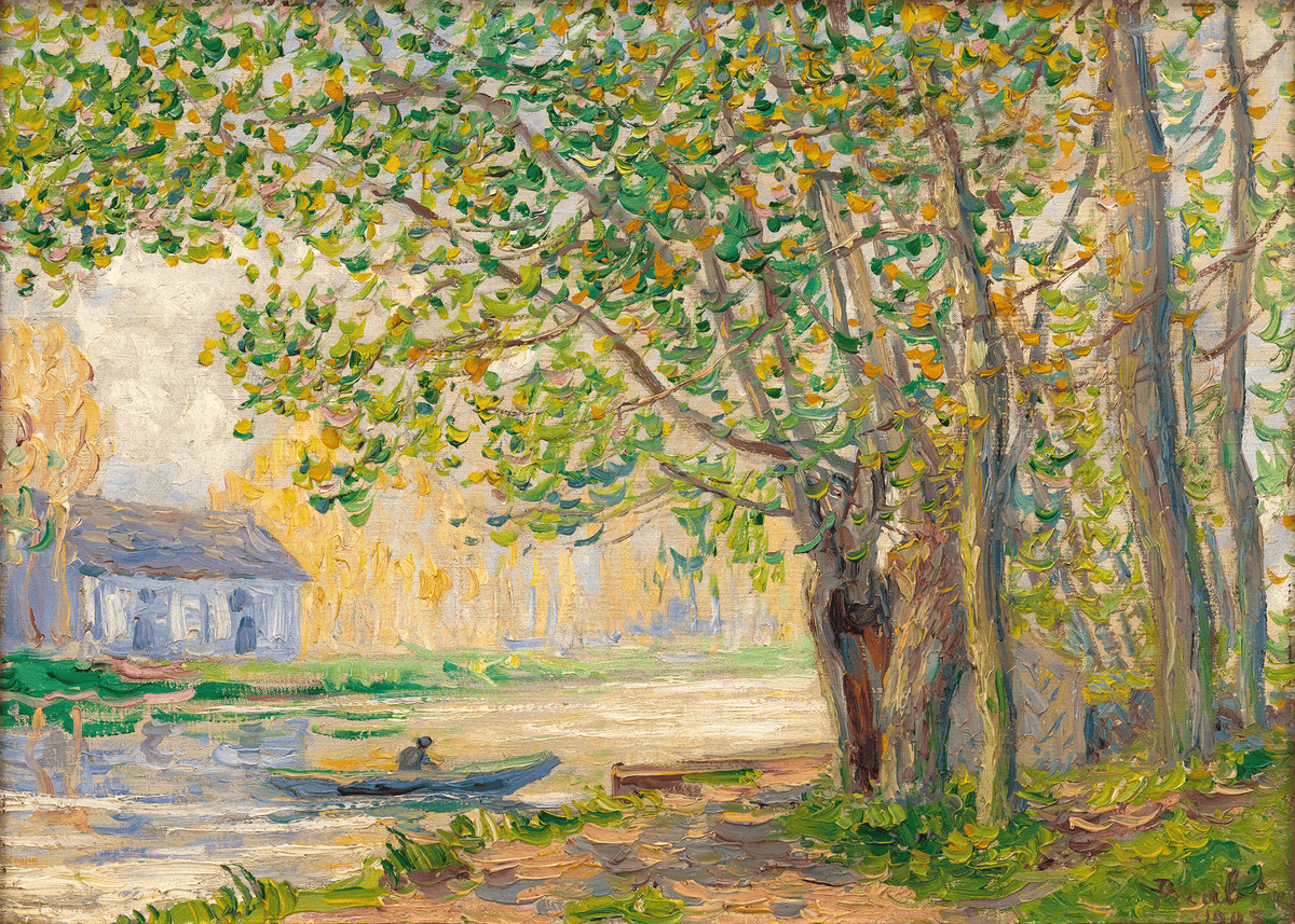 The Effect of Sun on the Banks of the Loing by Francis Picabia