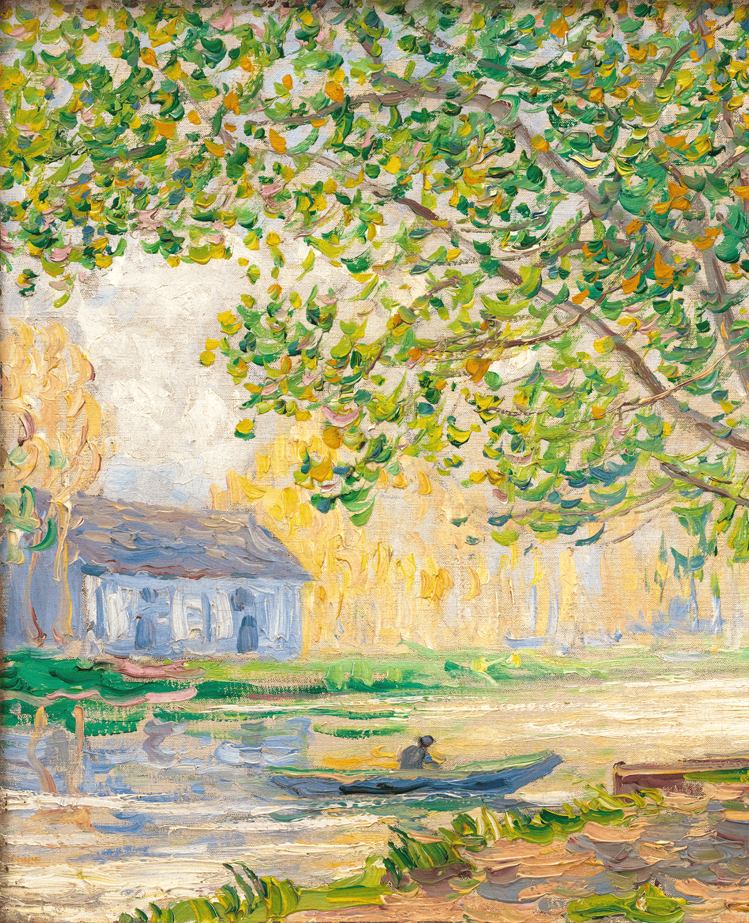 The Effect of Sun on the Banks of the Loing by Francis Picabia