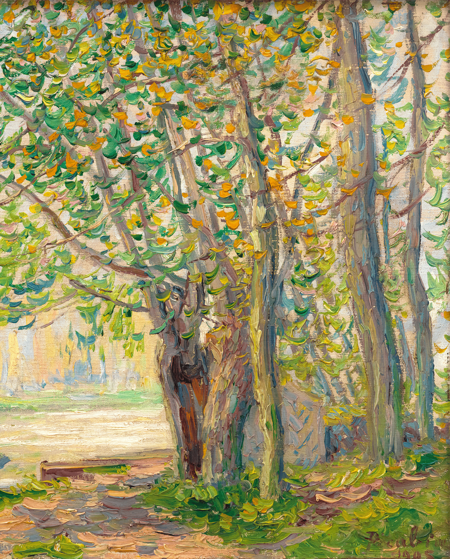 The Effect of Sun on the Banks of the Loing by Francis Picabia