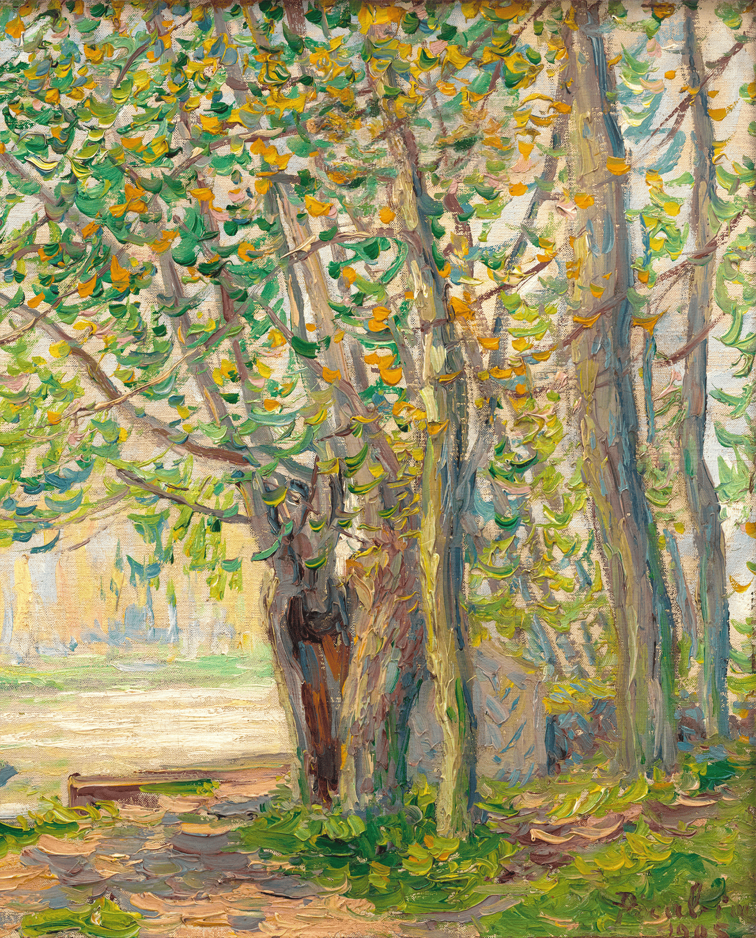 The Effect of Sun on the Banks of the Loing by Francis Picabia