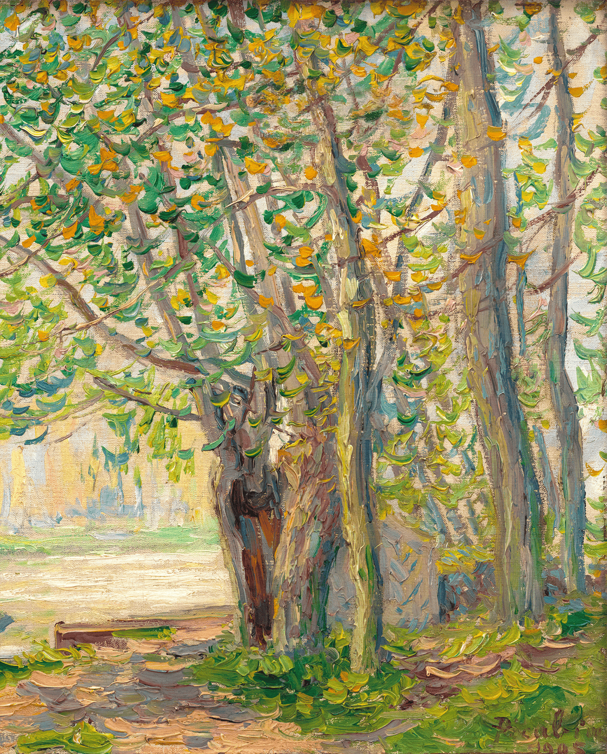 The Effect of Sun on the Banks of the Loing by Francis Picabia