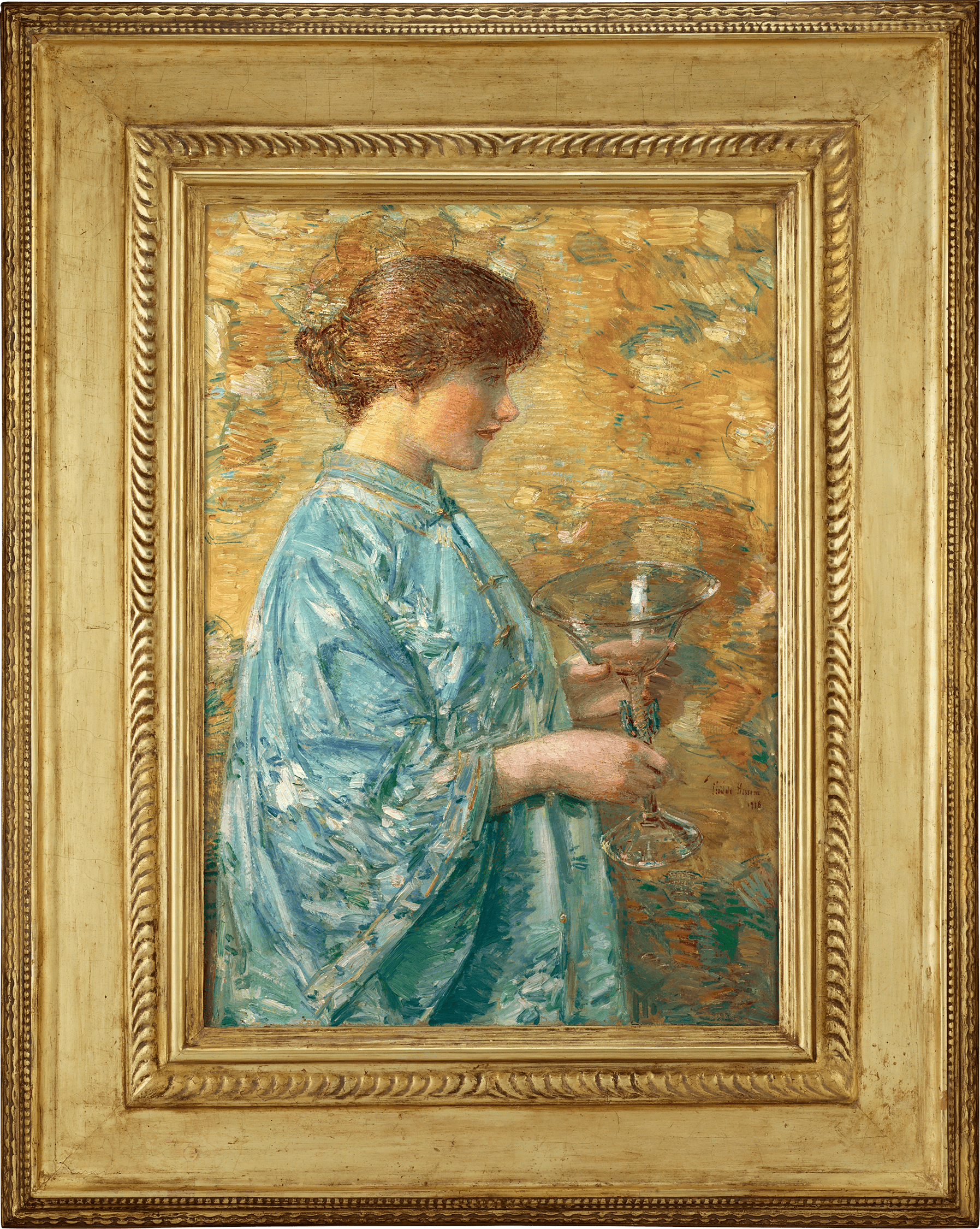 Venetian Glass (Portrait of Kitty Hughes) by Childe Hassam