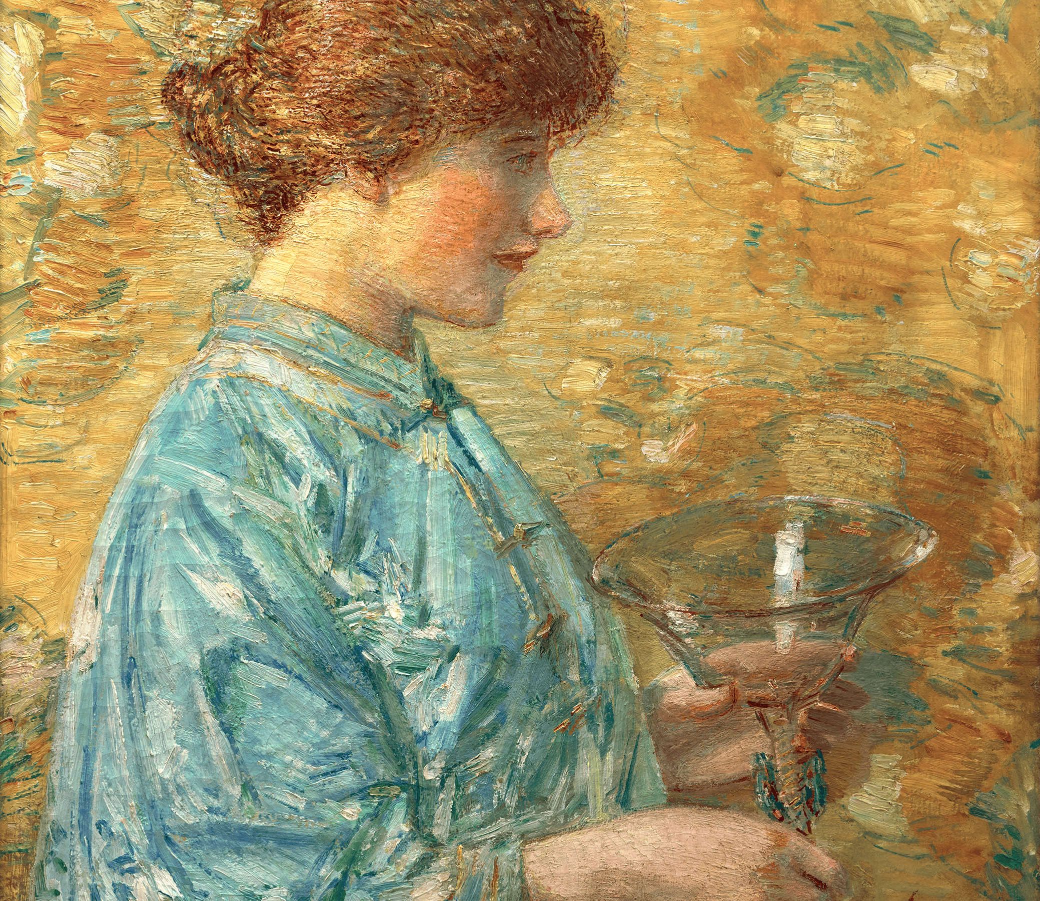 Venetian Glass (Portrait of Kitty Hughes) by Childe Hassam