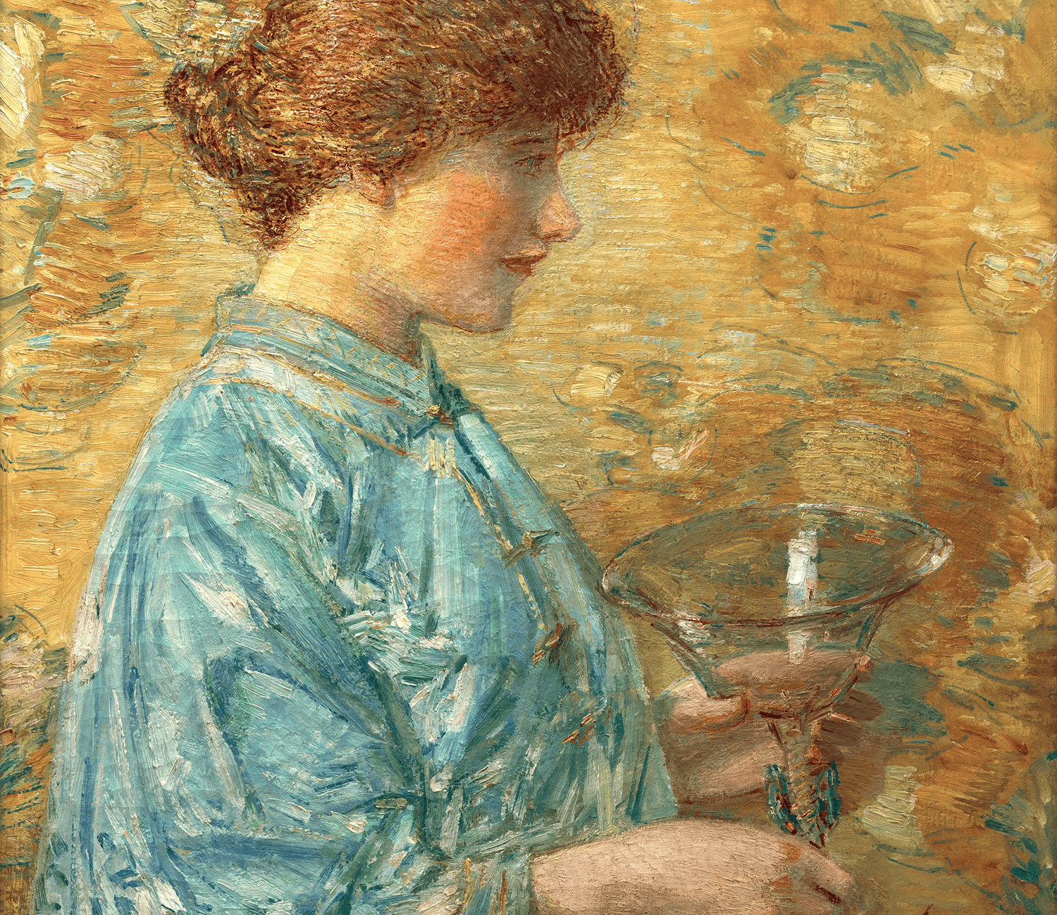 Venetian Glass (Portrait of Kitty Hughes) by Childe Hassam