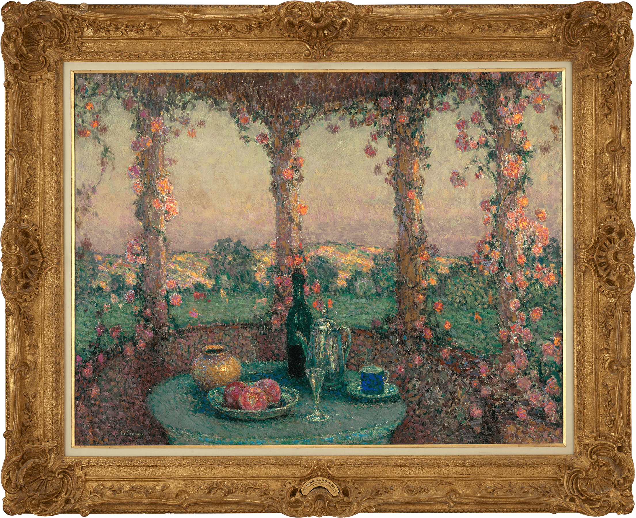 La table sous la tonnelle, Gerberoy by Henri Le Sidaner