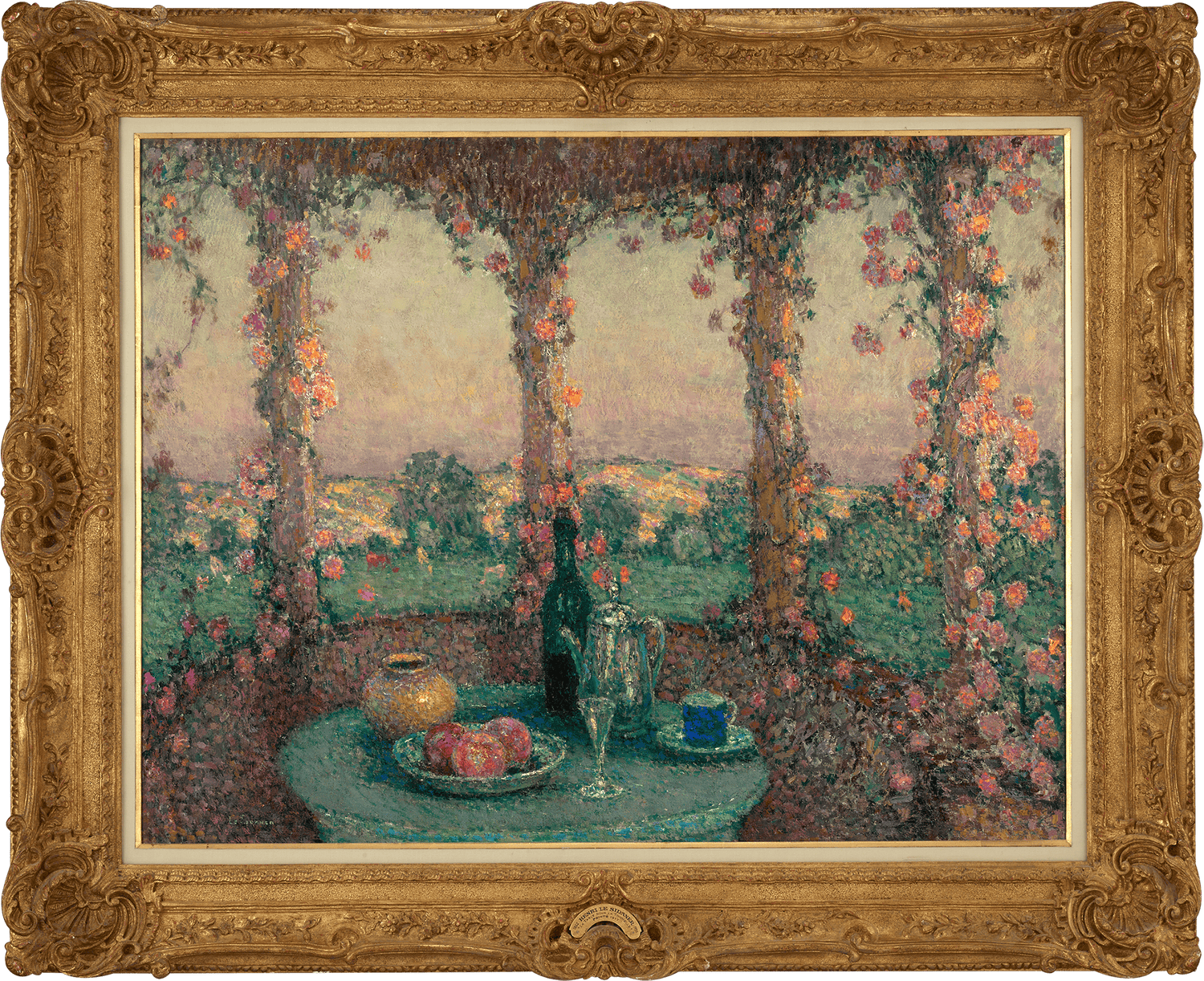 La table sous la tonnelle, Gerberoy by Henri Le Sidaner