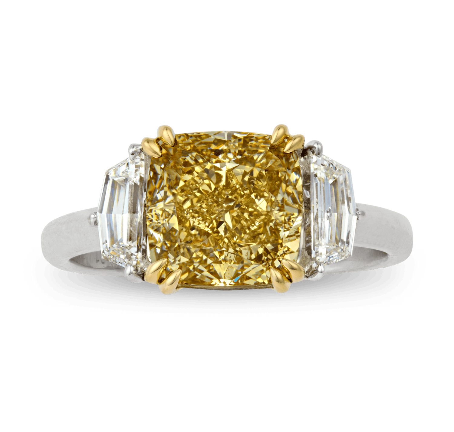Fancy Yellow Diamond Ring, 4.01 Carats