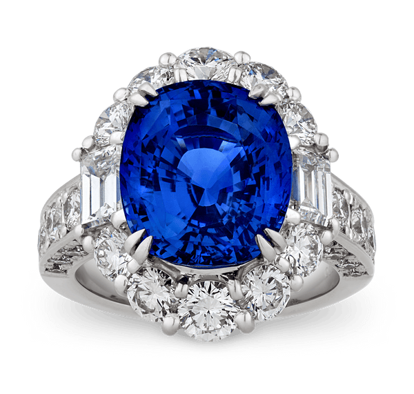 Ceylon Sapphire Ring, Unheated, 8.37 Carats