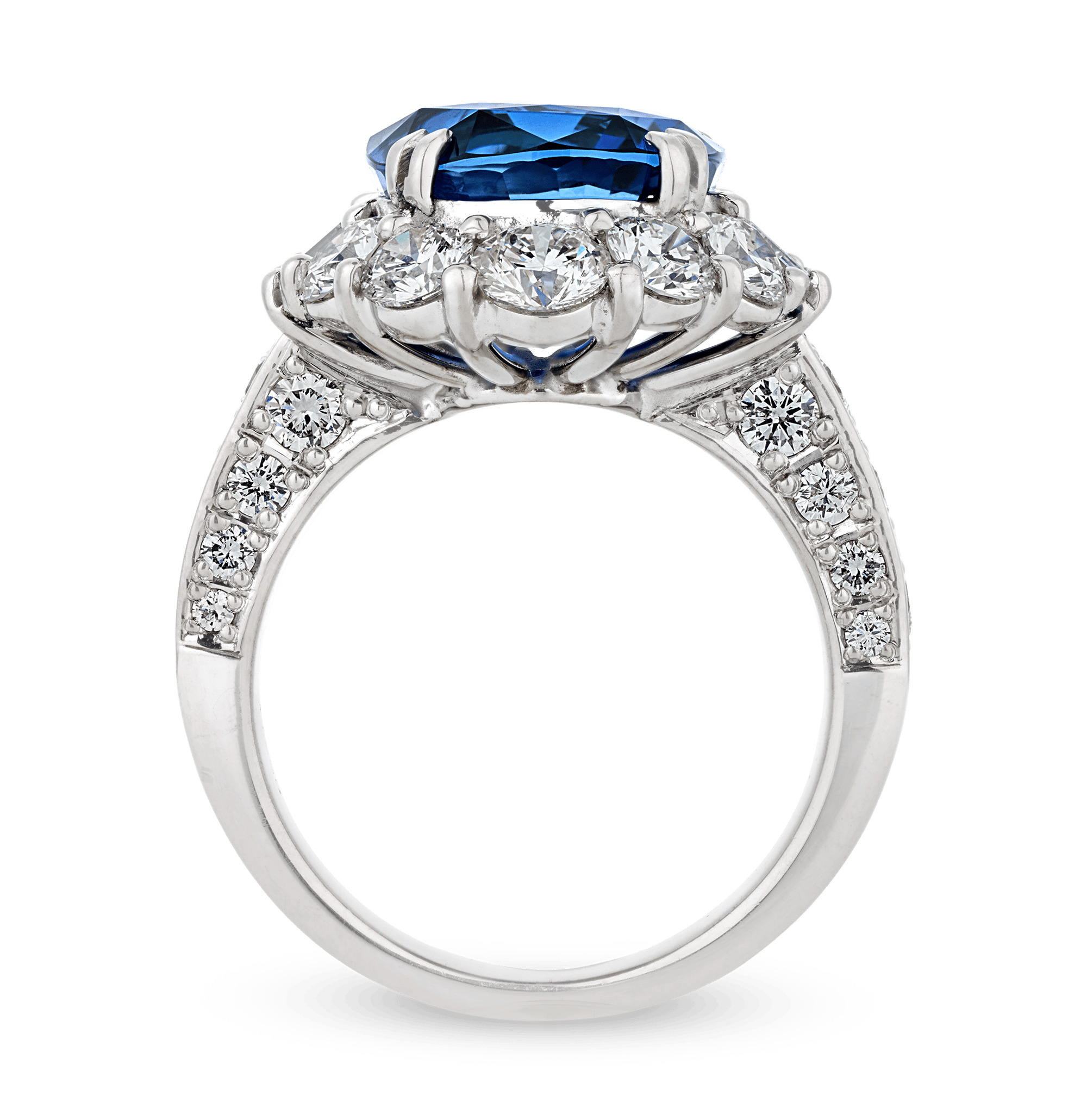 Ceylon Sapphire Ring, Unheated, 8.37 Carats