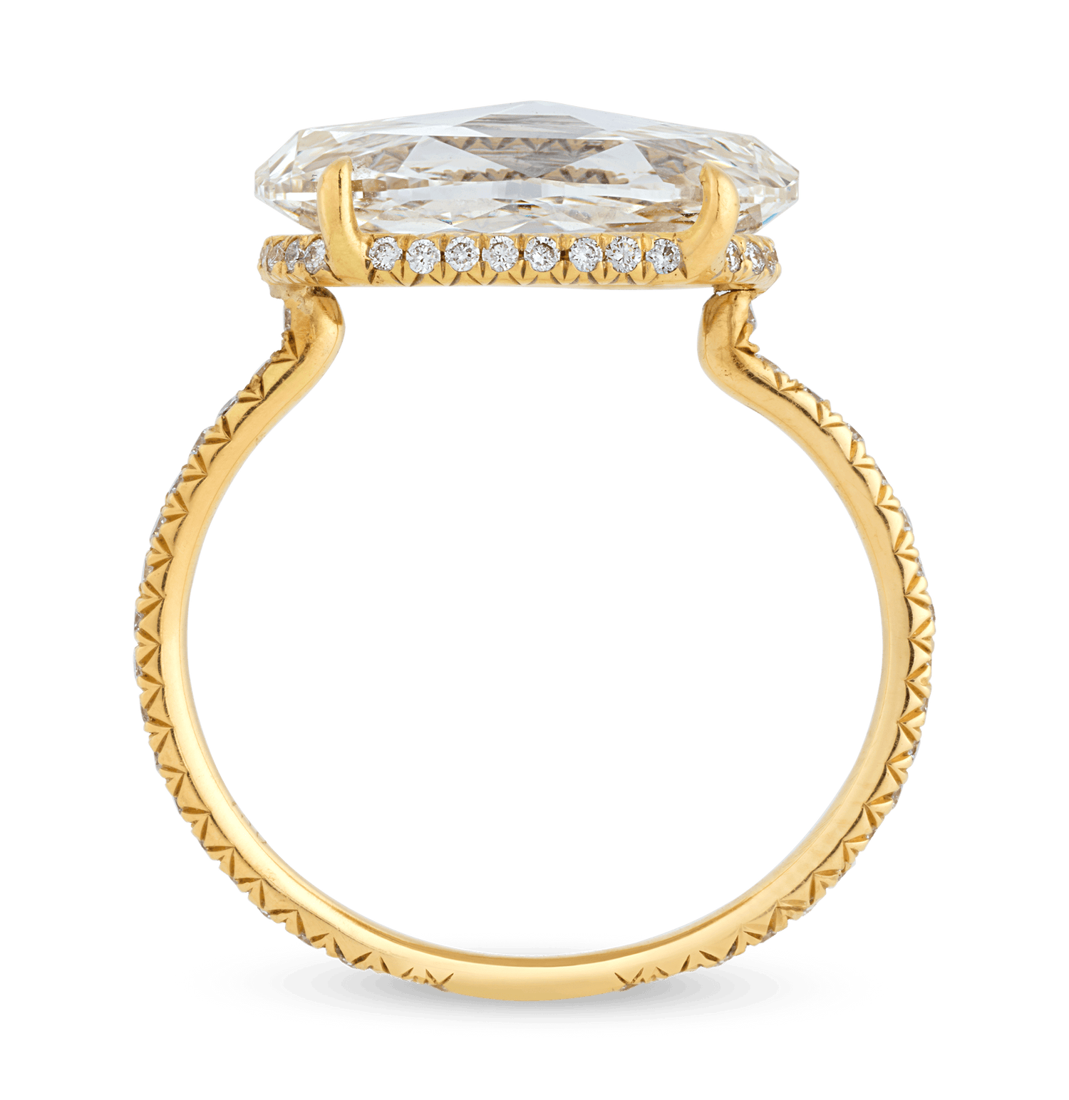 Fred Leighton Rose Cut Diamond Ring, 5.24 Carats