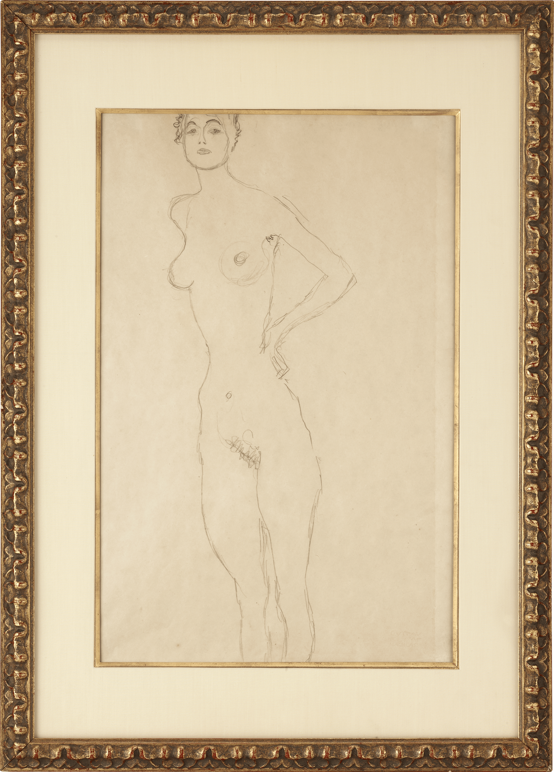 Standing Female Nude by Gustav Klimt