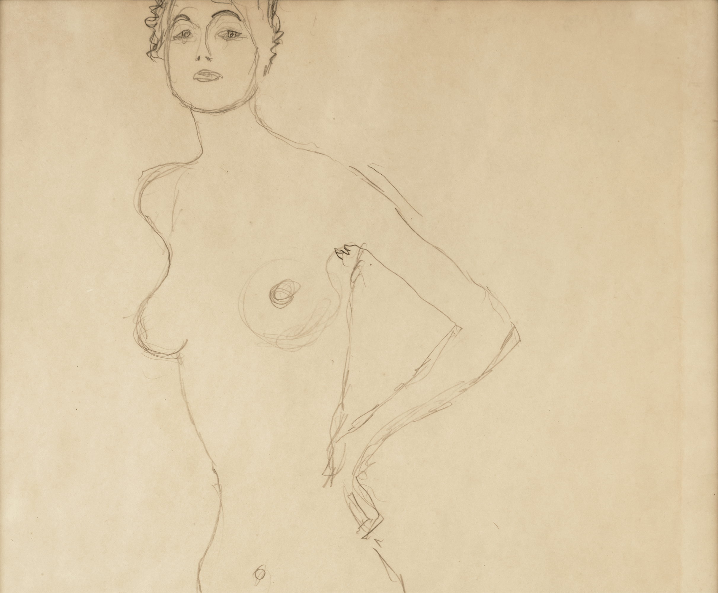 Standing Female Nude by Gustav Klimt