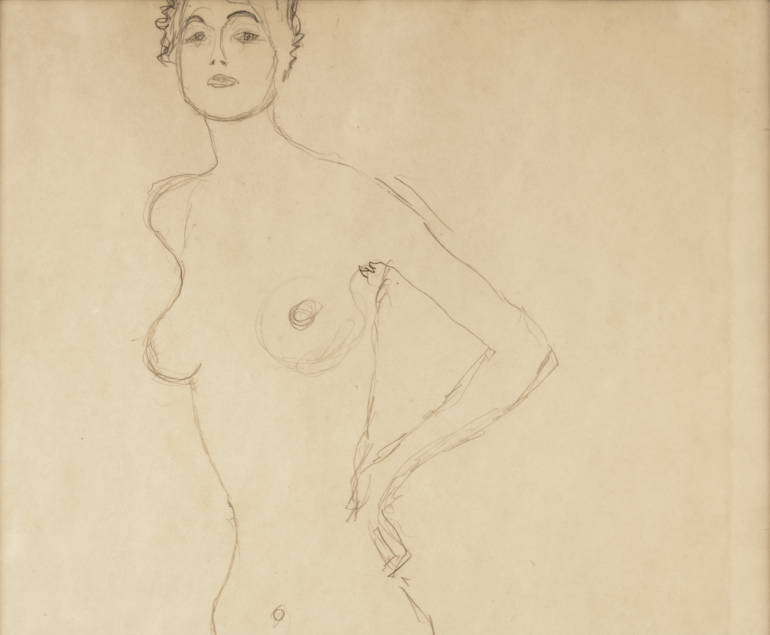 Standing Female Nude by Gustav Klimt