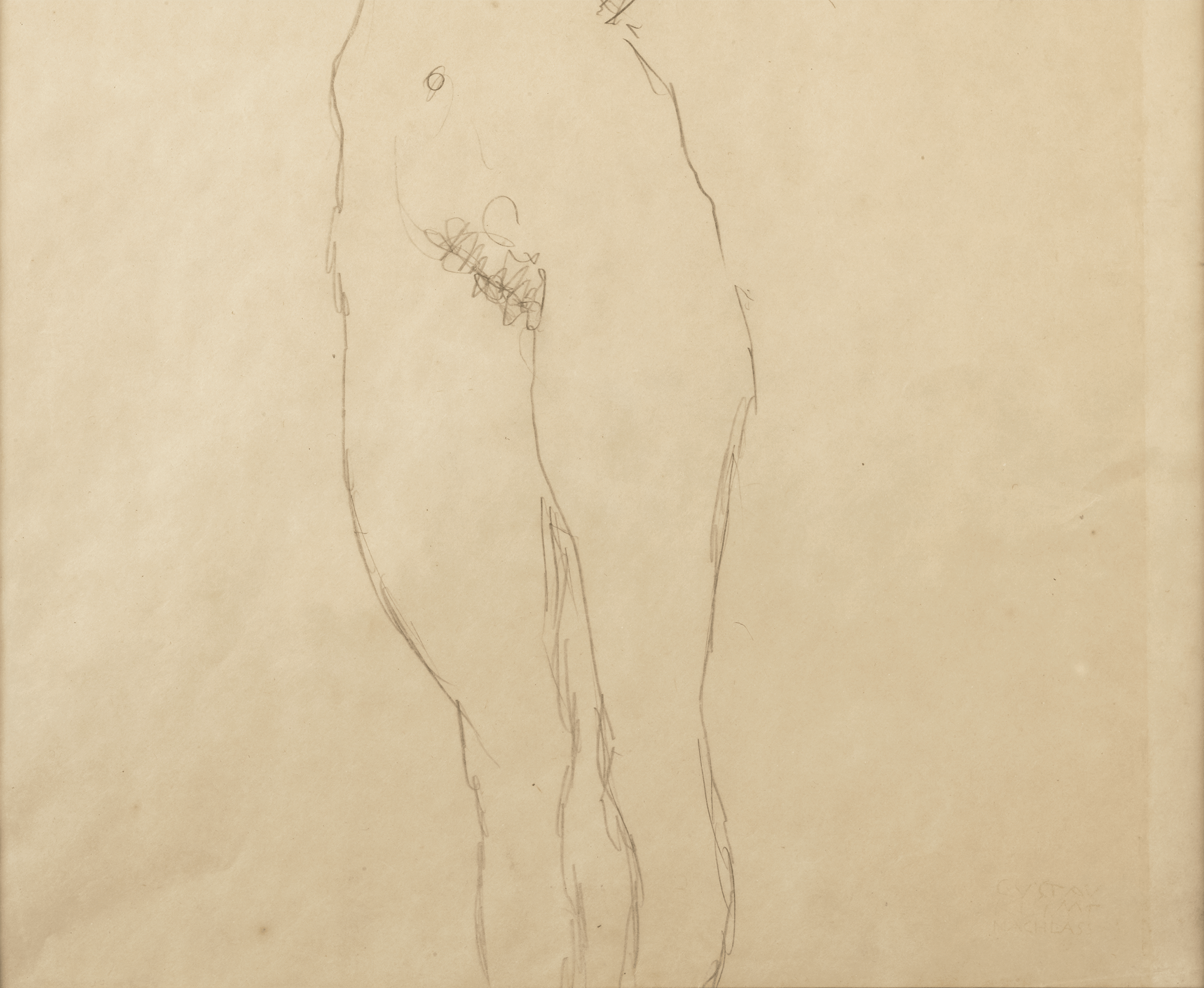 Standing Female Nude by Gustav Klimt