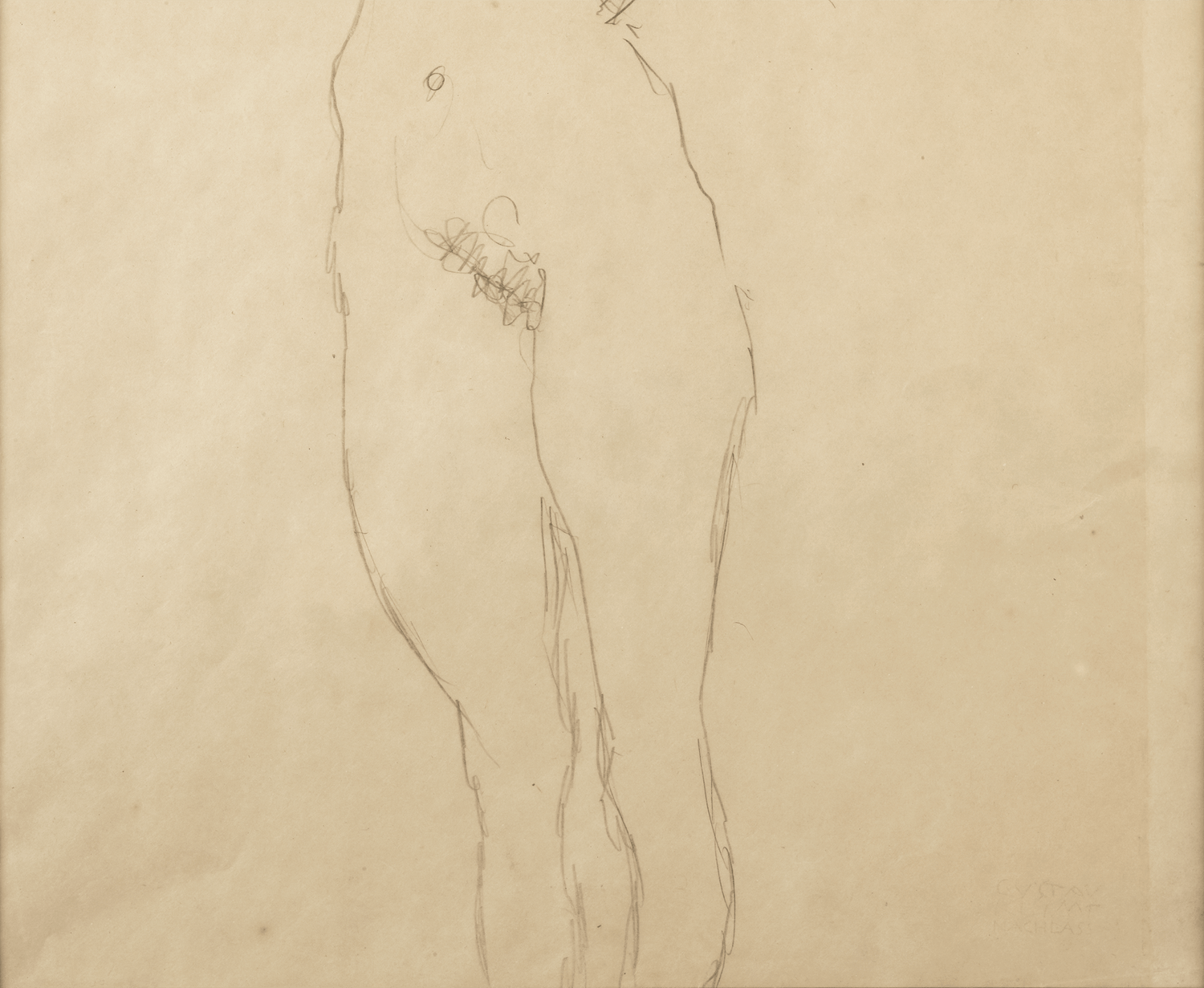Standing Female Nude by Gustav Klimt