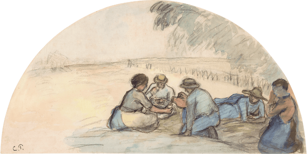 The Harvesters' Rest by Camille Pissarro
