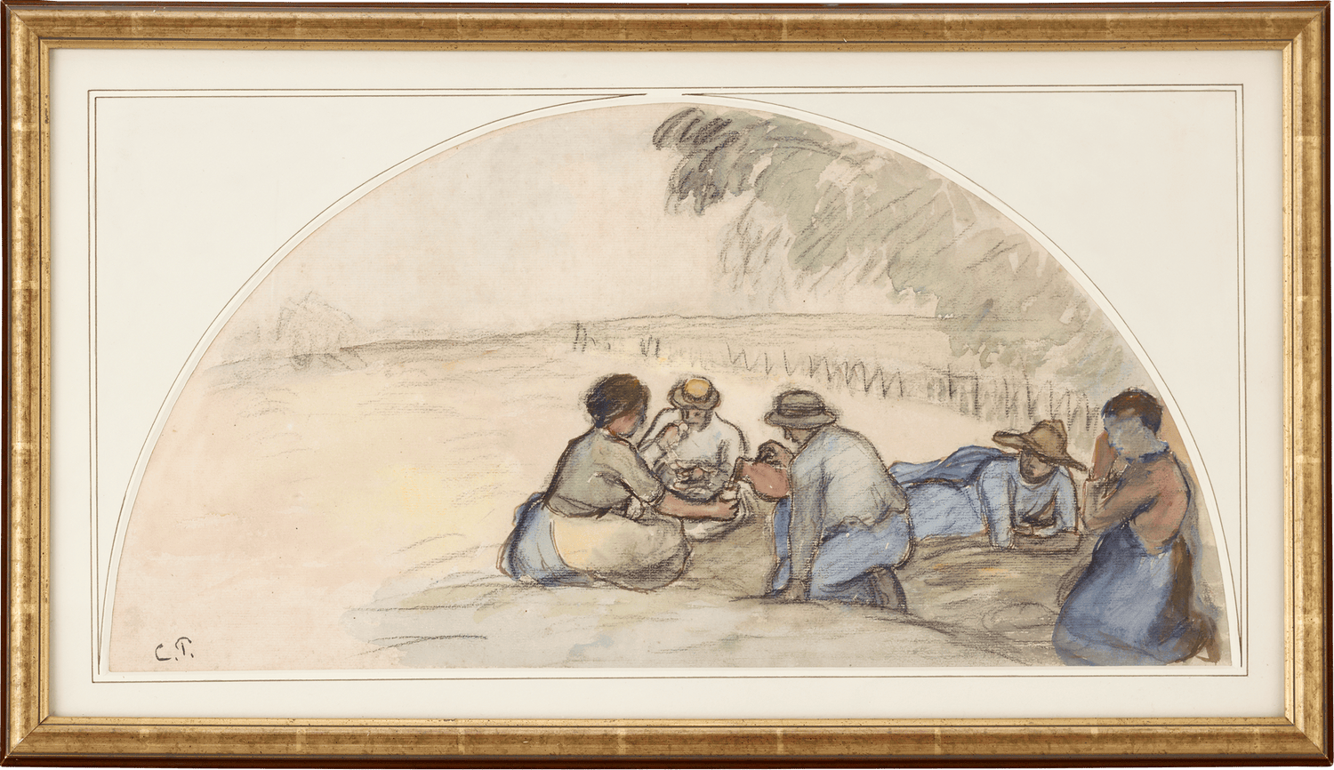 The Harvesters' Rest by Camille Pissarro