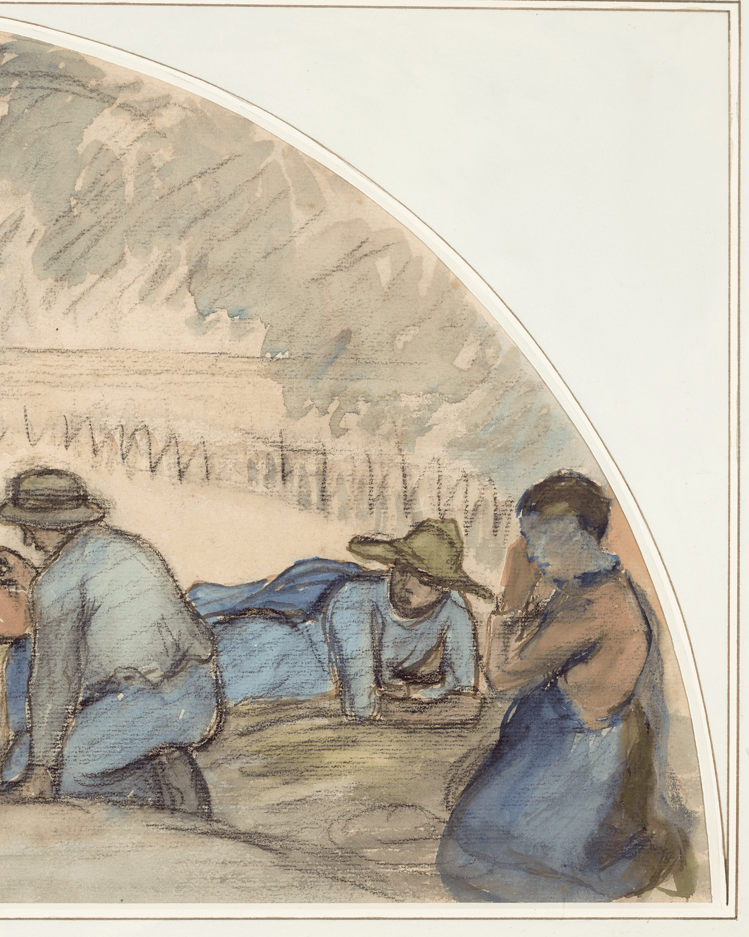 The Harvesters' Rest by Camille Pissarro