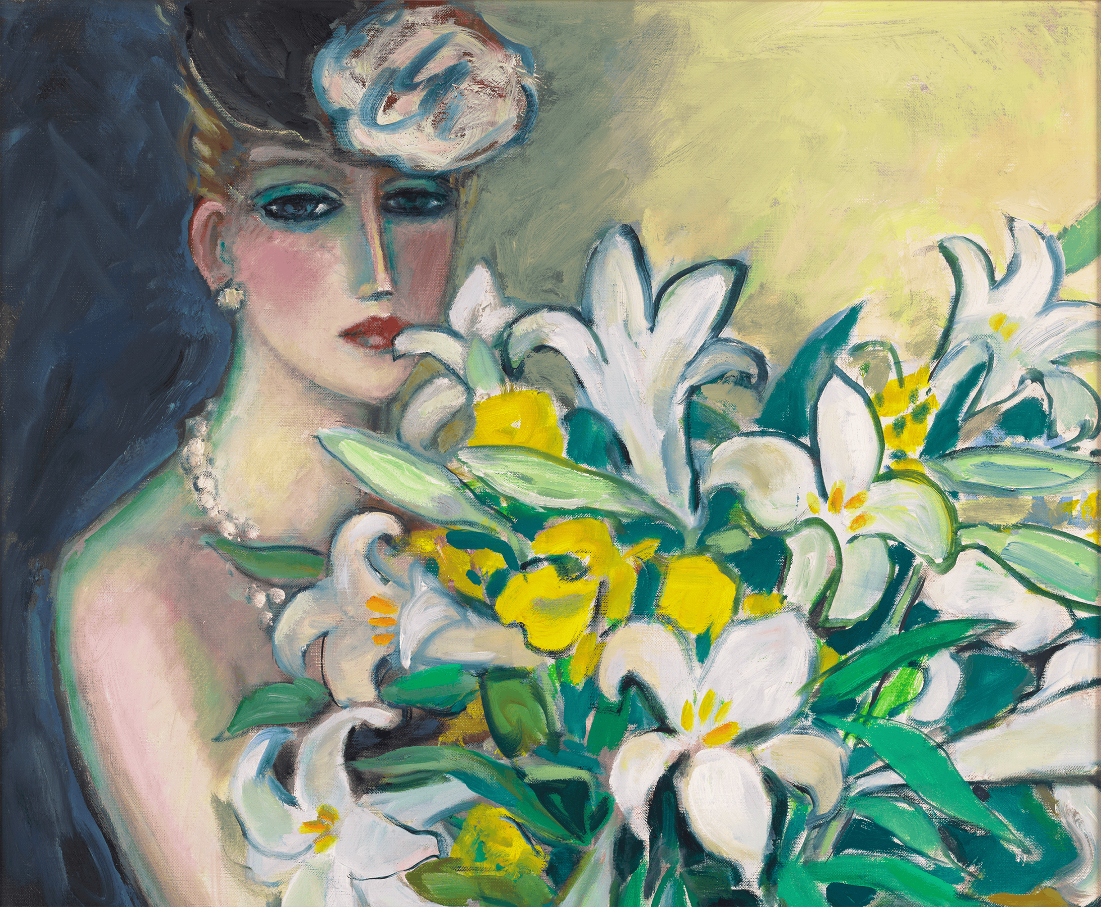 Le bouquet dans les bras by Jean-Pierre Cassigneul