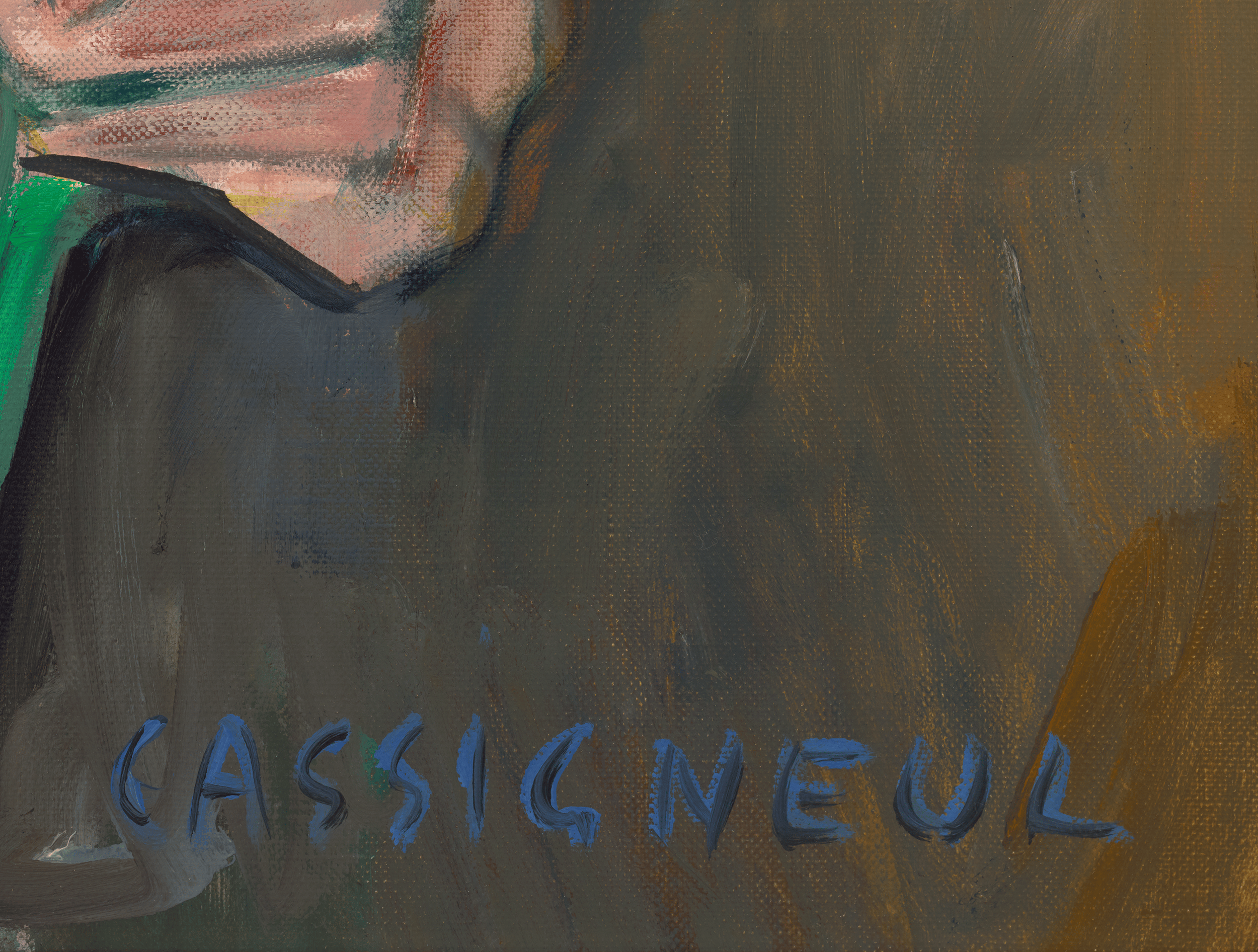 Le bouquet dans les bras by Jean-Pierre Cassigneul