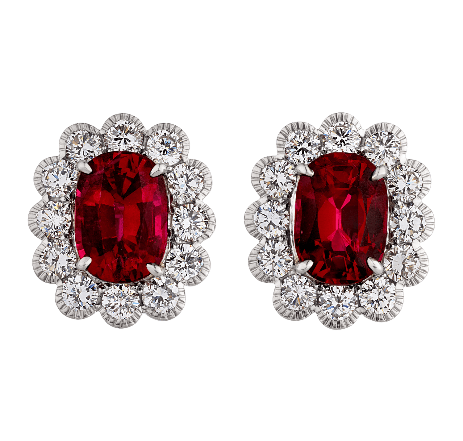 The Sultan of Brunei's Ruby Earrings, 8.55 Carats
