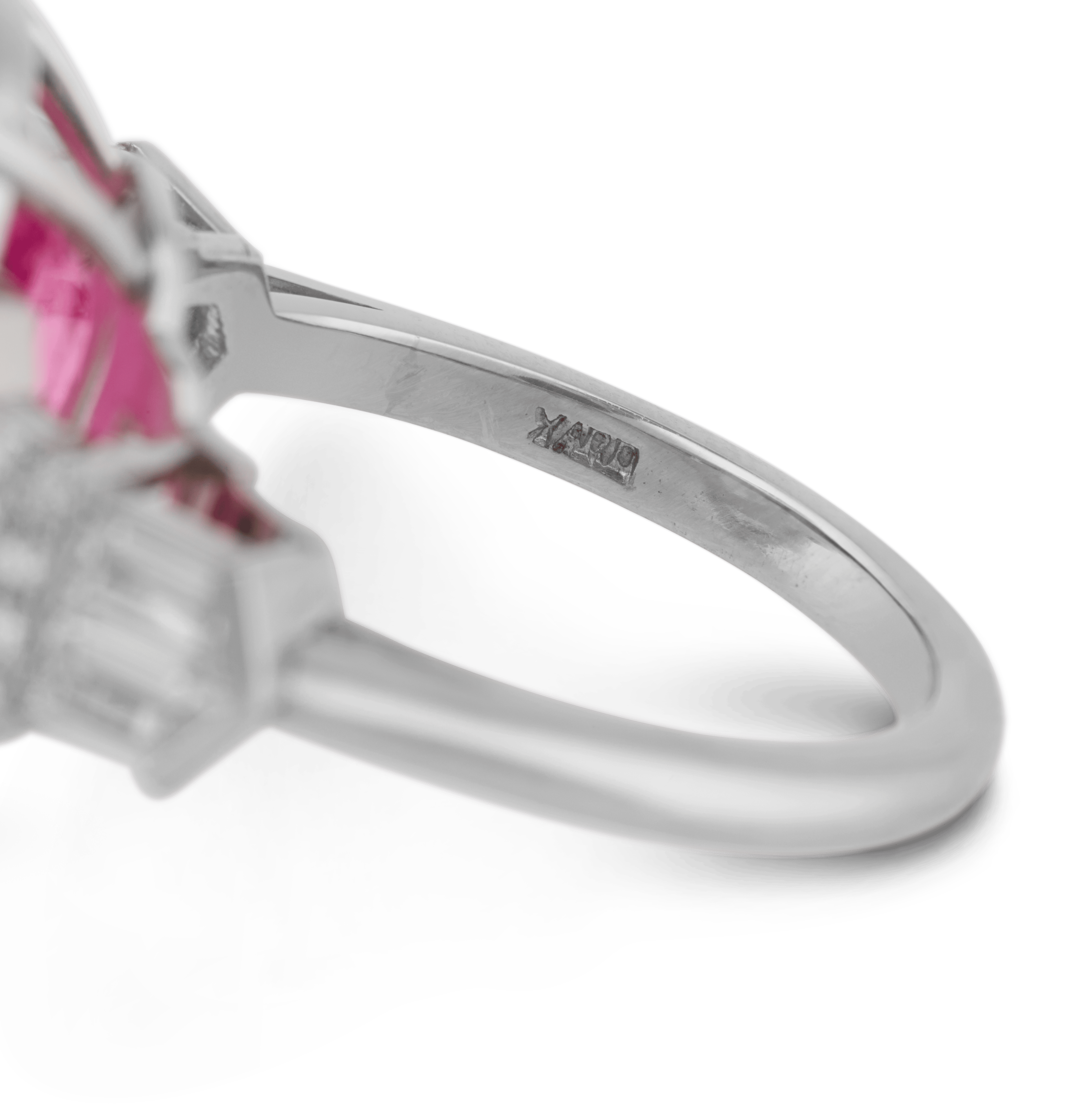 Raymond Yard Untreated Pink Tourmaline Ring, 14.53 Carats