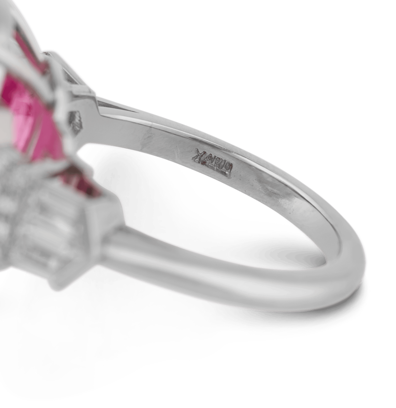 Raymond Yard Untreated Pink Tourmaline Ring, 14.53 Carats