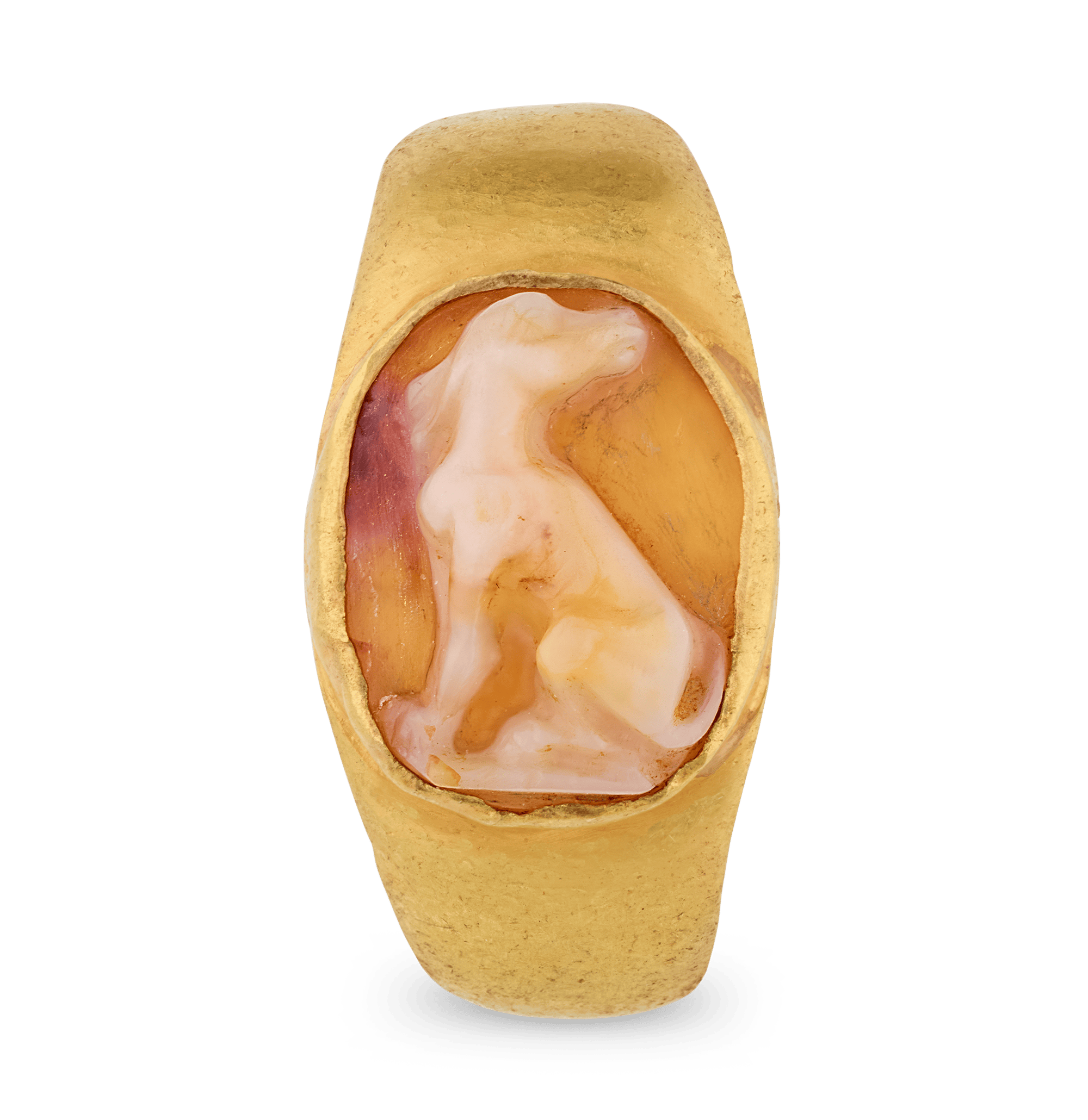 Ancient Roman Dog Cameo Ring