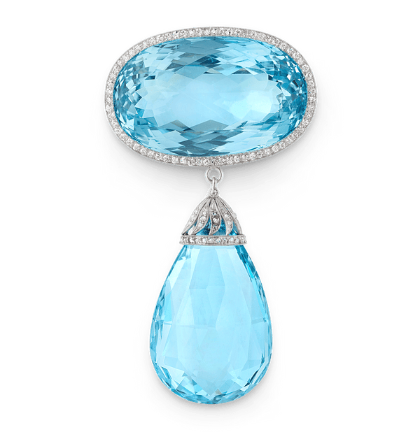 Duchess of Devonshire's Aquamarine Brooch, 180 Carats