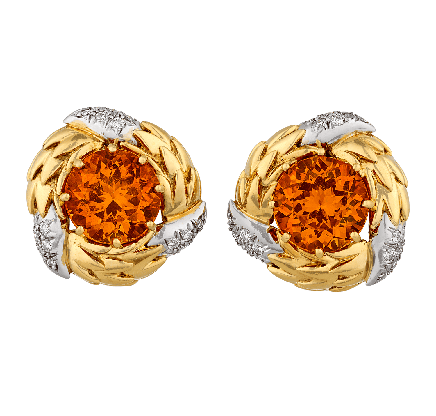 Tiffany & Co. Spessartite Garnet Earrings by Jean Schlumberger