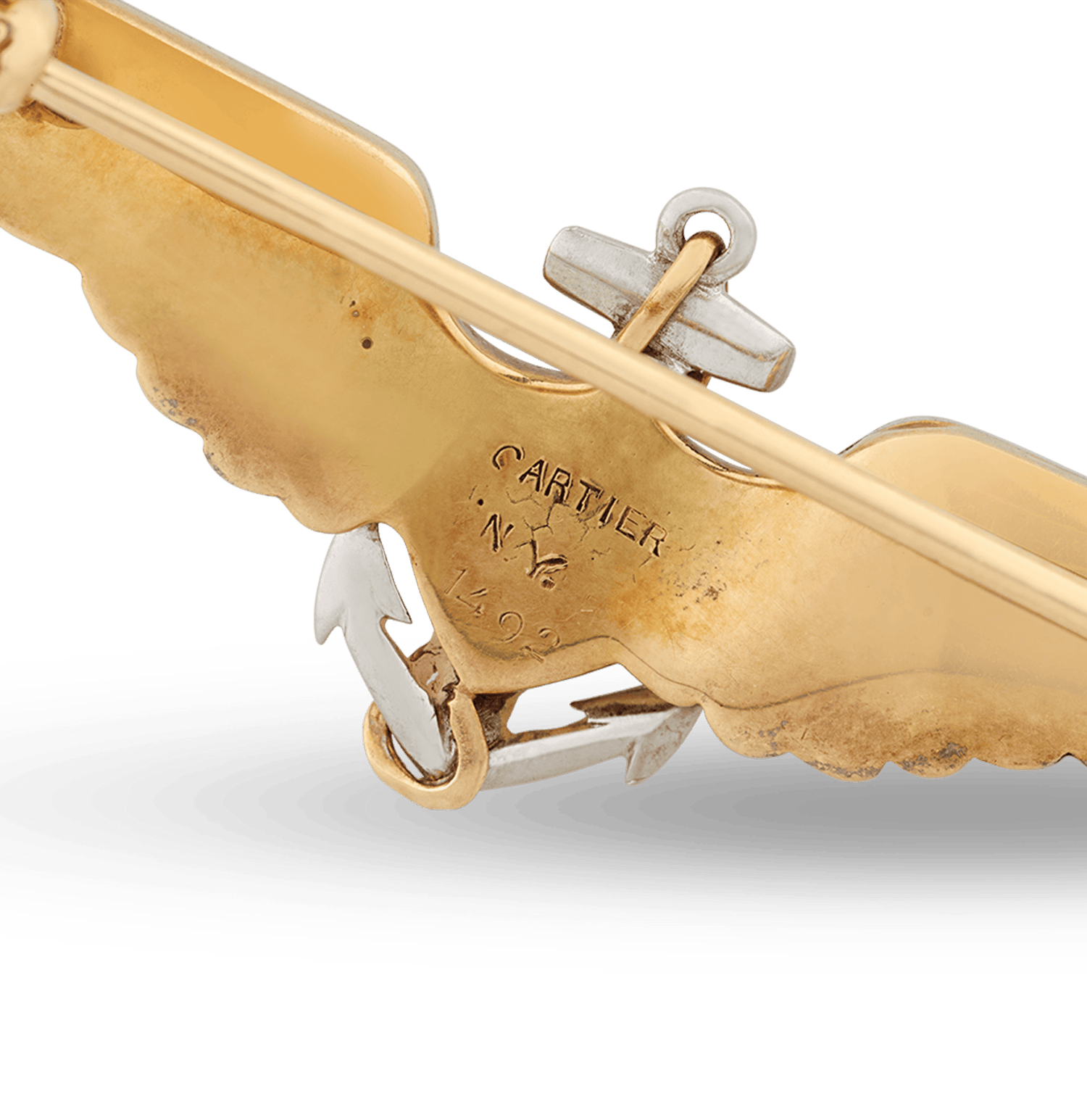 Cartier WWI Winged Sweetheart Brooch