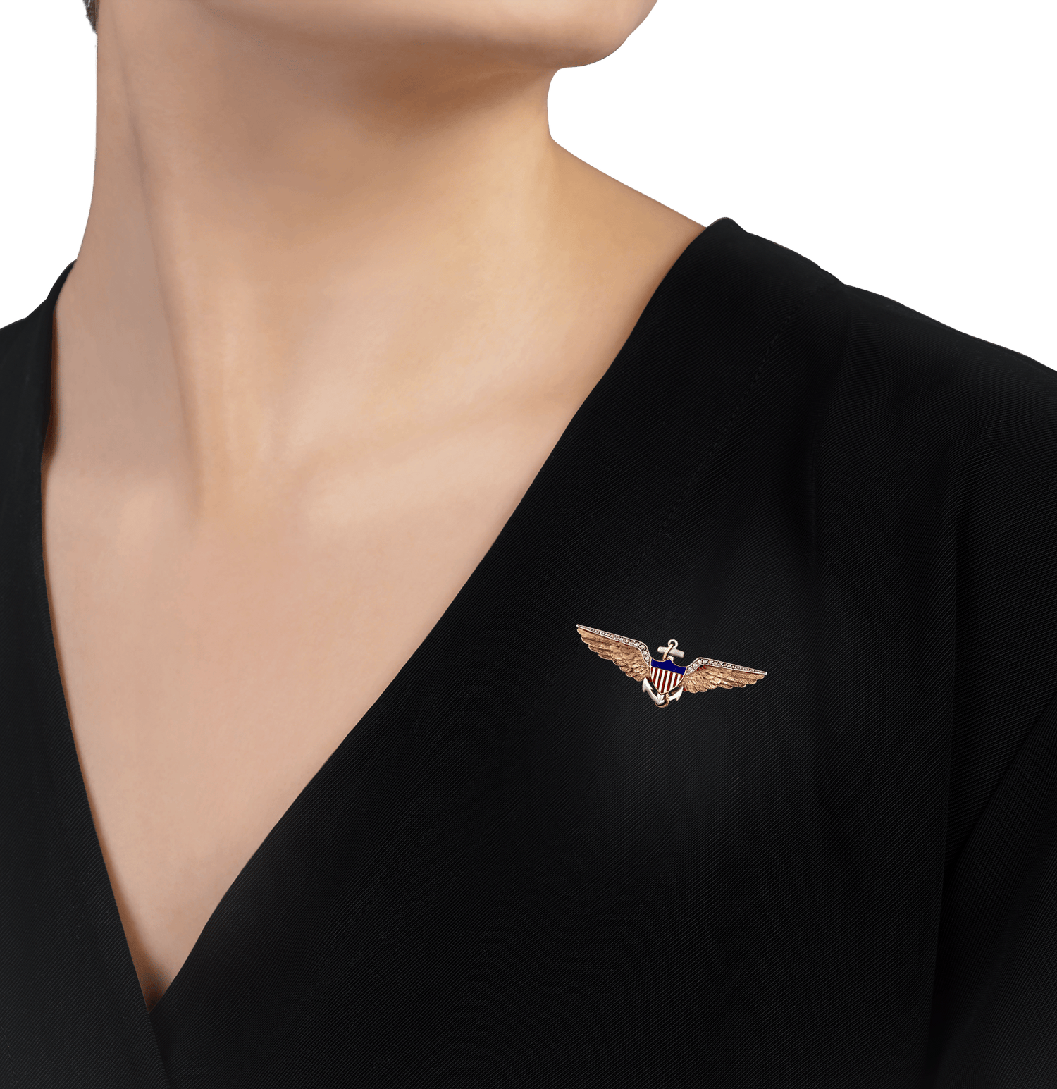 Cartier WWI Winged Sweetheart Brooch