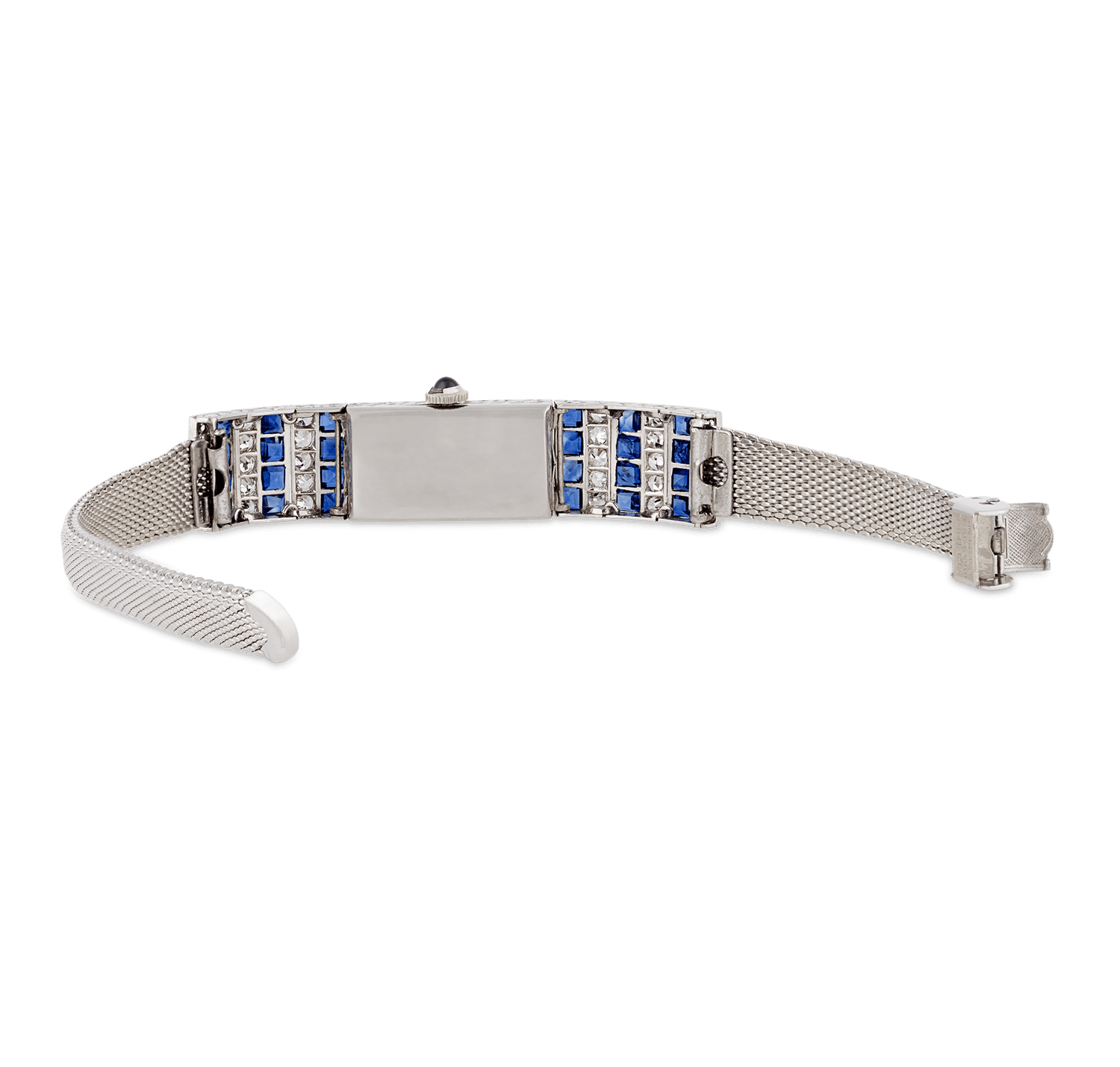 Art Deco Diamond and Sapphire Watch