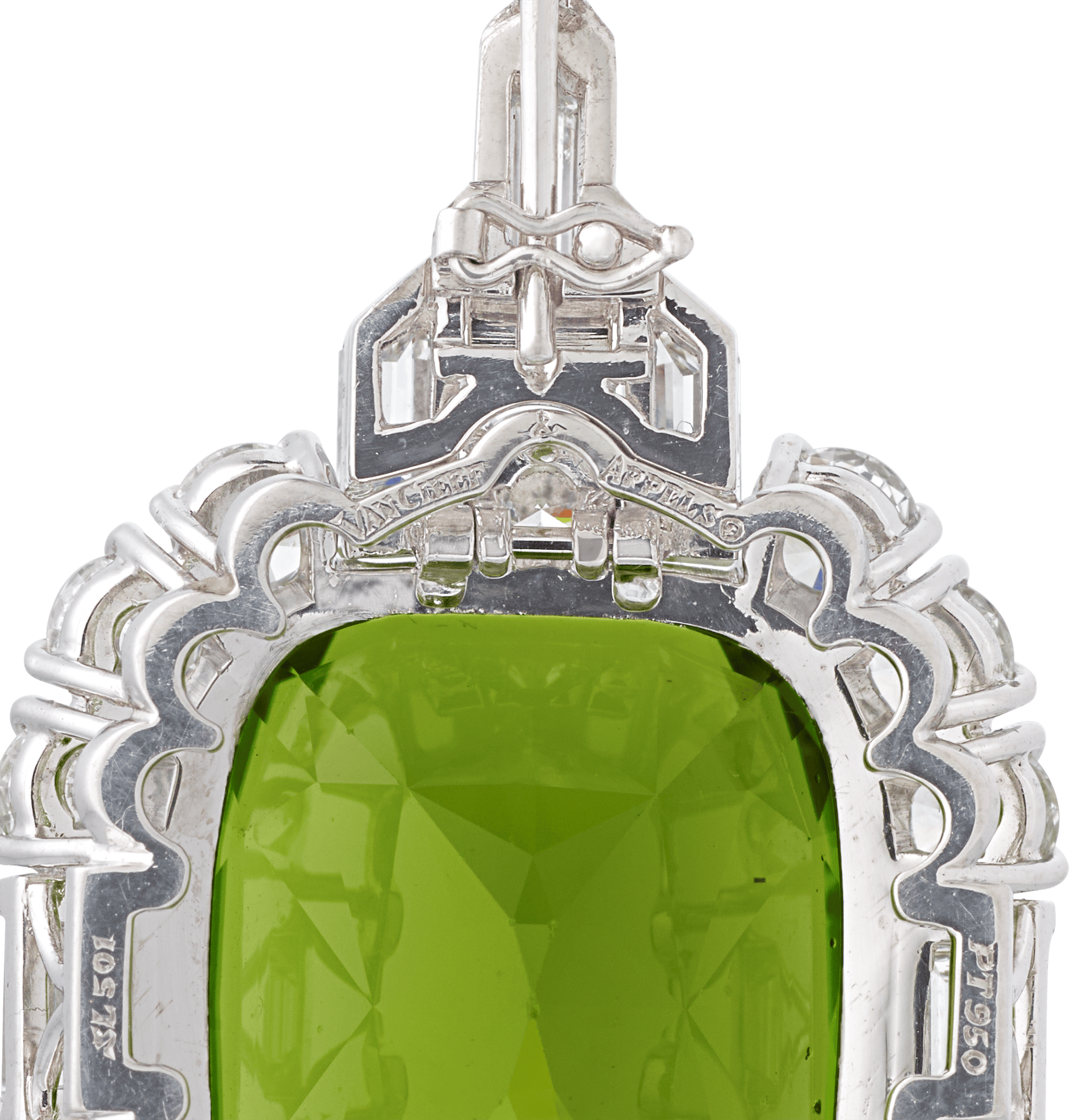 Van Cleef & Arpels Peridot Pendant, 25.85 Carats