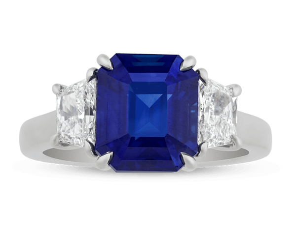 Oscar Heyman Sapphire Ring, 4.57 Carats