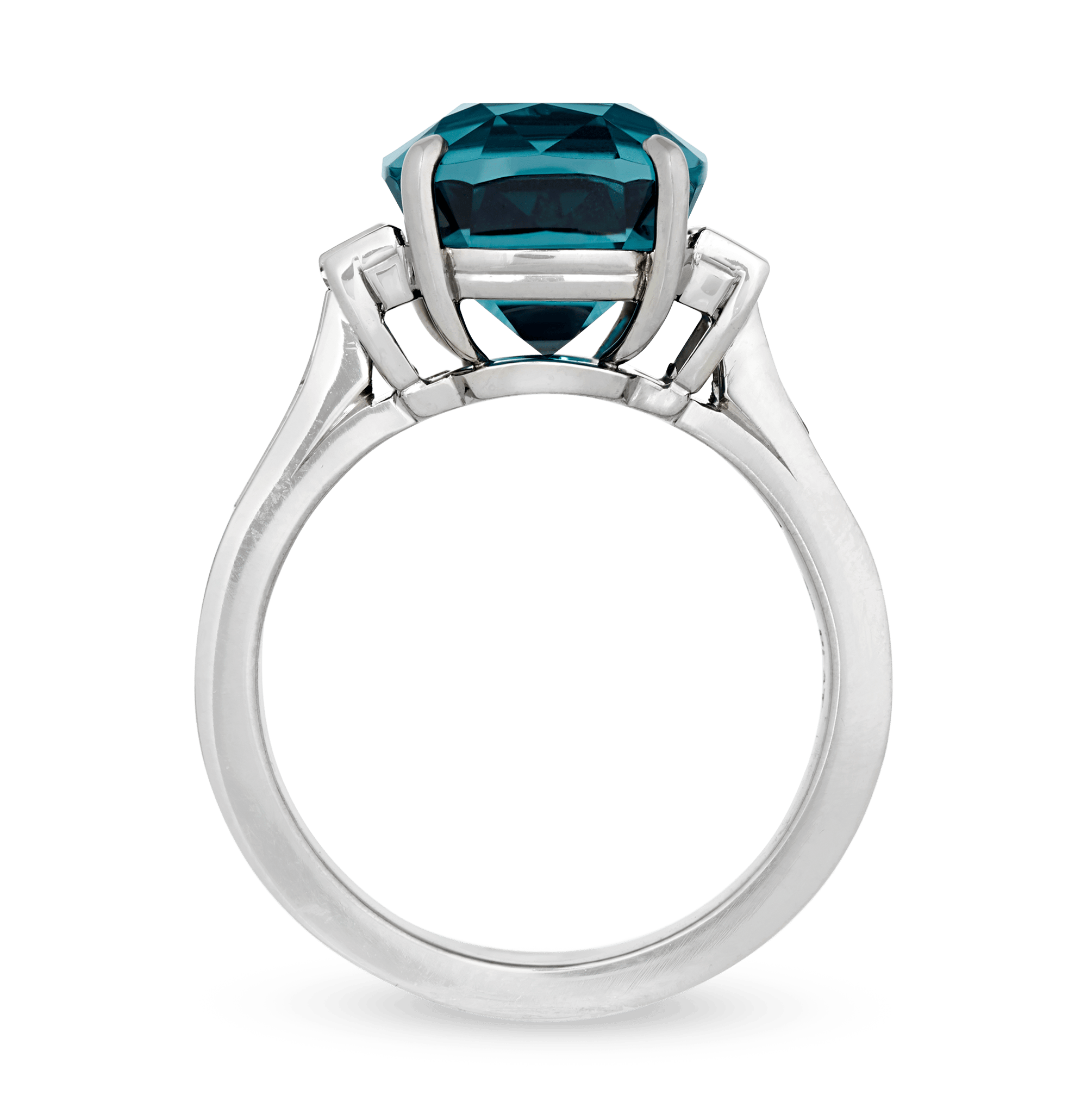 Indicolite Tourmaline Ring, 7.07 Carats