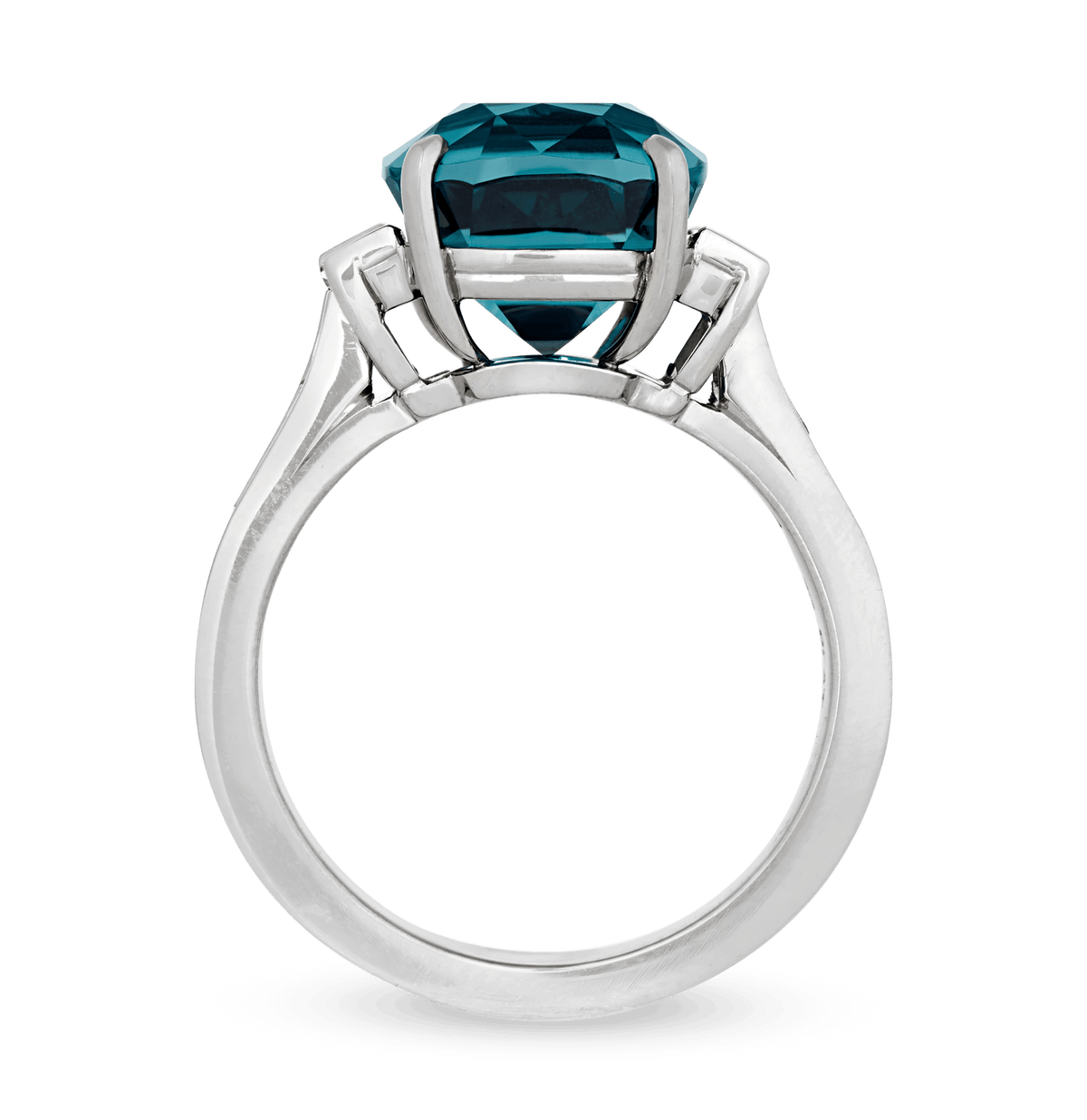 Indicolite Tourmaline Ring, 7.07 Carats