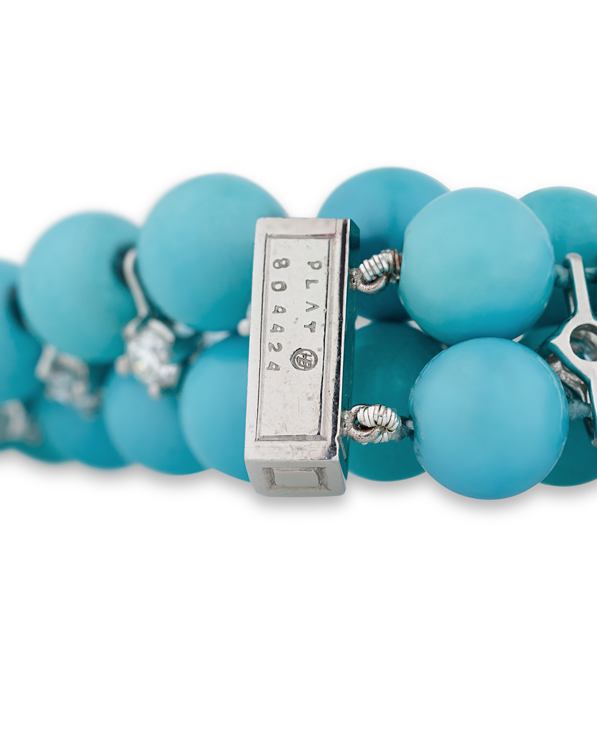 Oscar Heyman Turquoise and Diamond Bracelet