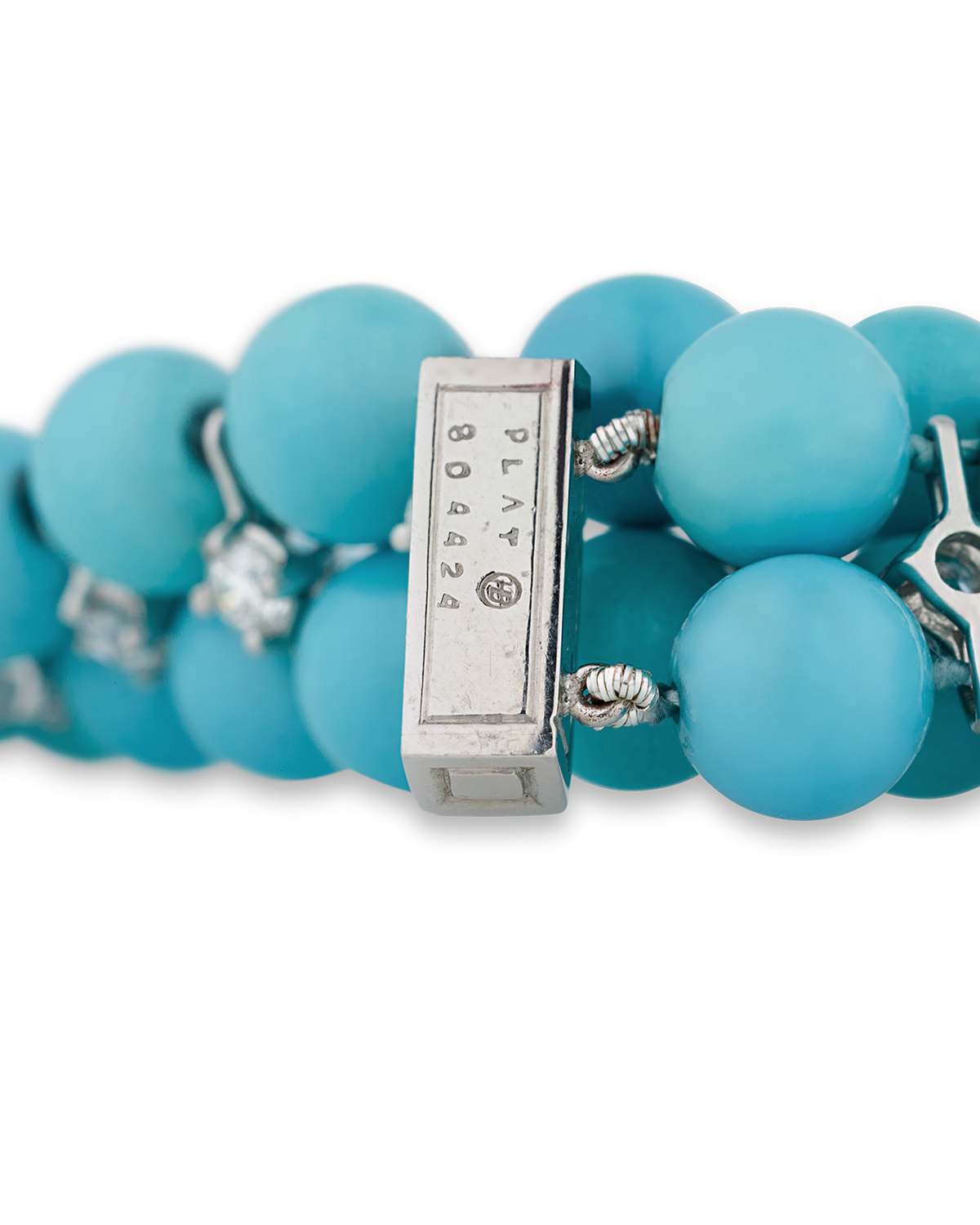 Oscar Heyman Turquoise and Diamond Bracelet